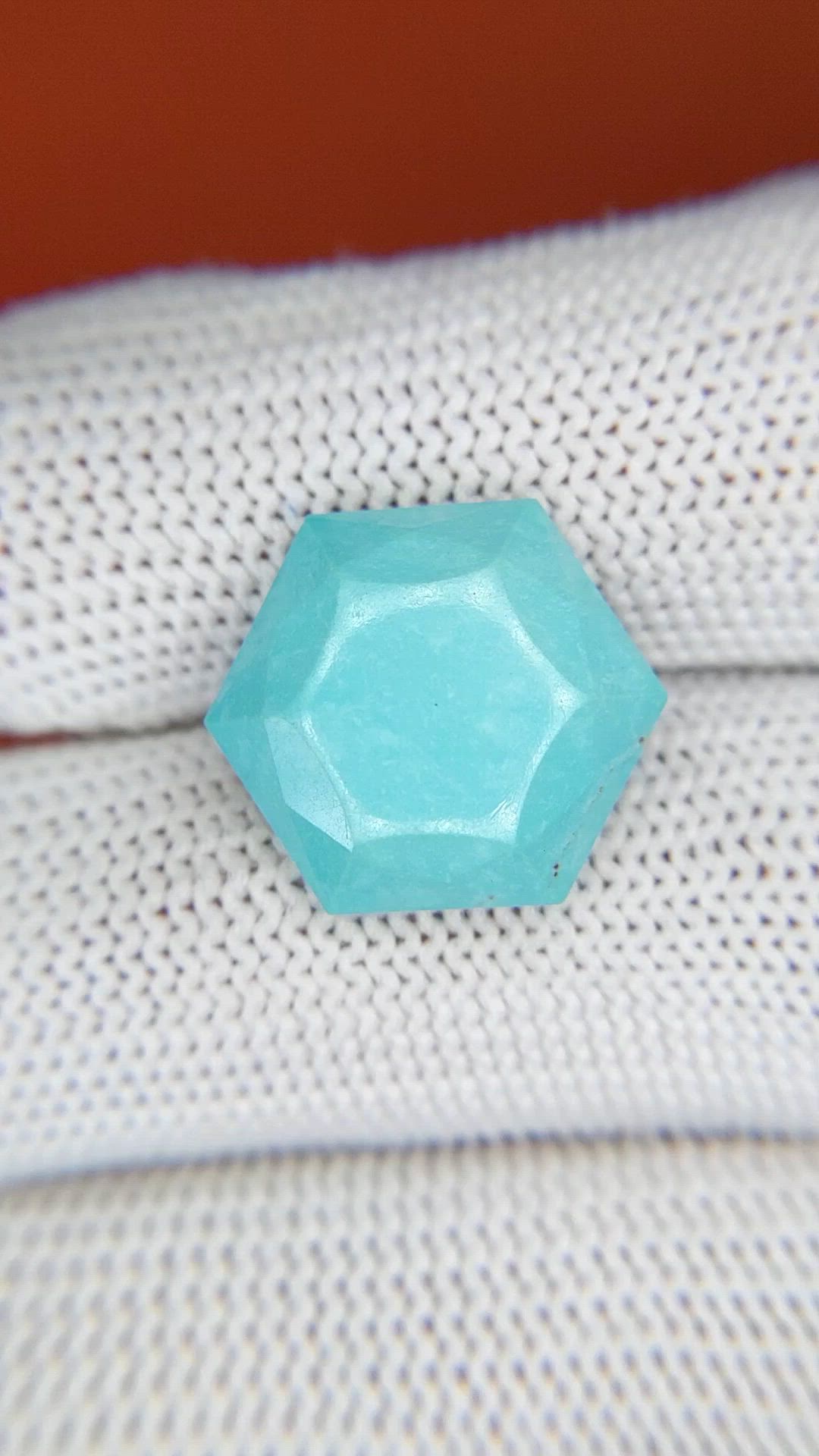 7.39 Ct. Greenish Blue Turquoise from Persia(Iran) Size Video