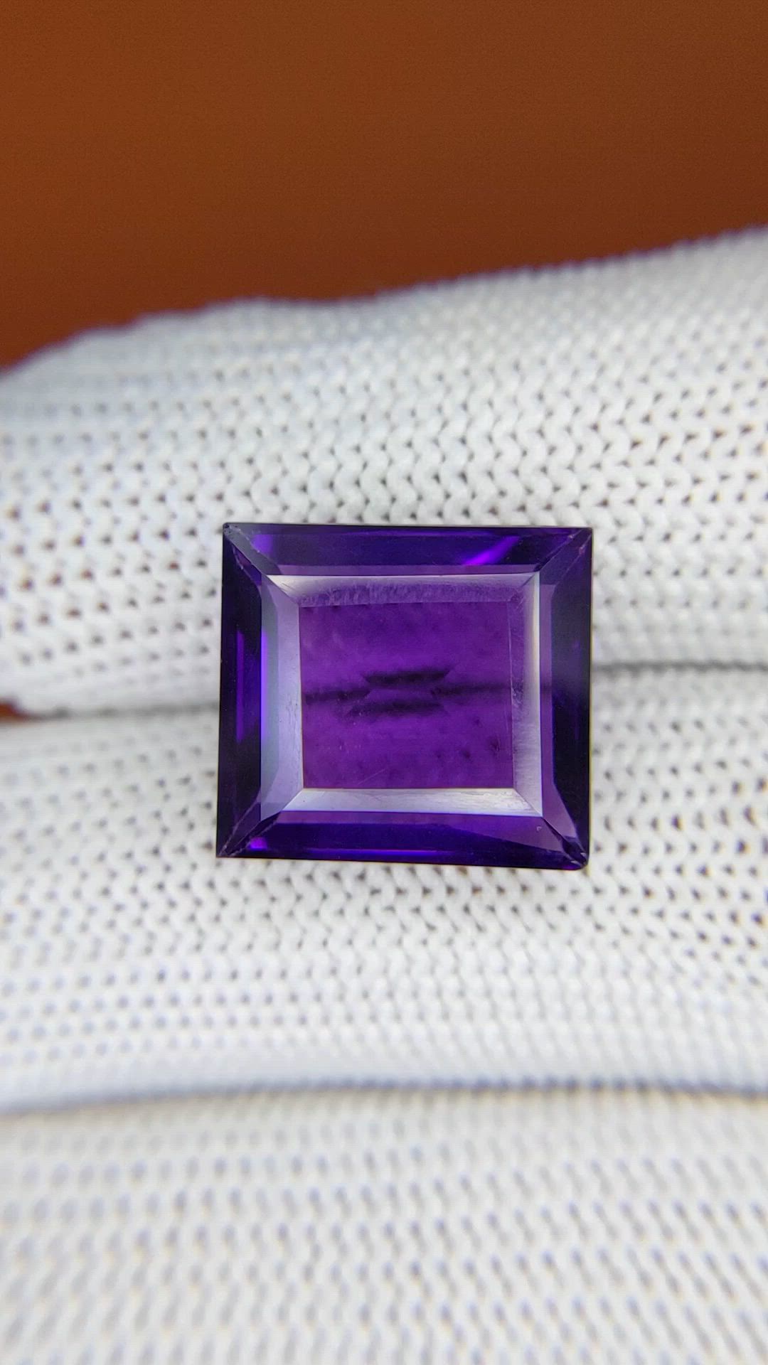 10.77 Ct. Purple Amethyst from Madagascar Size Video