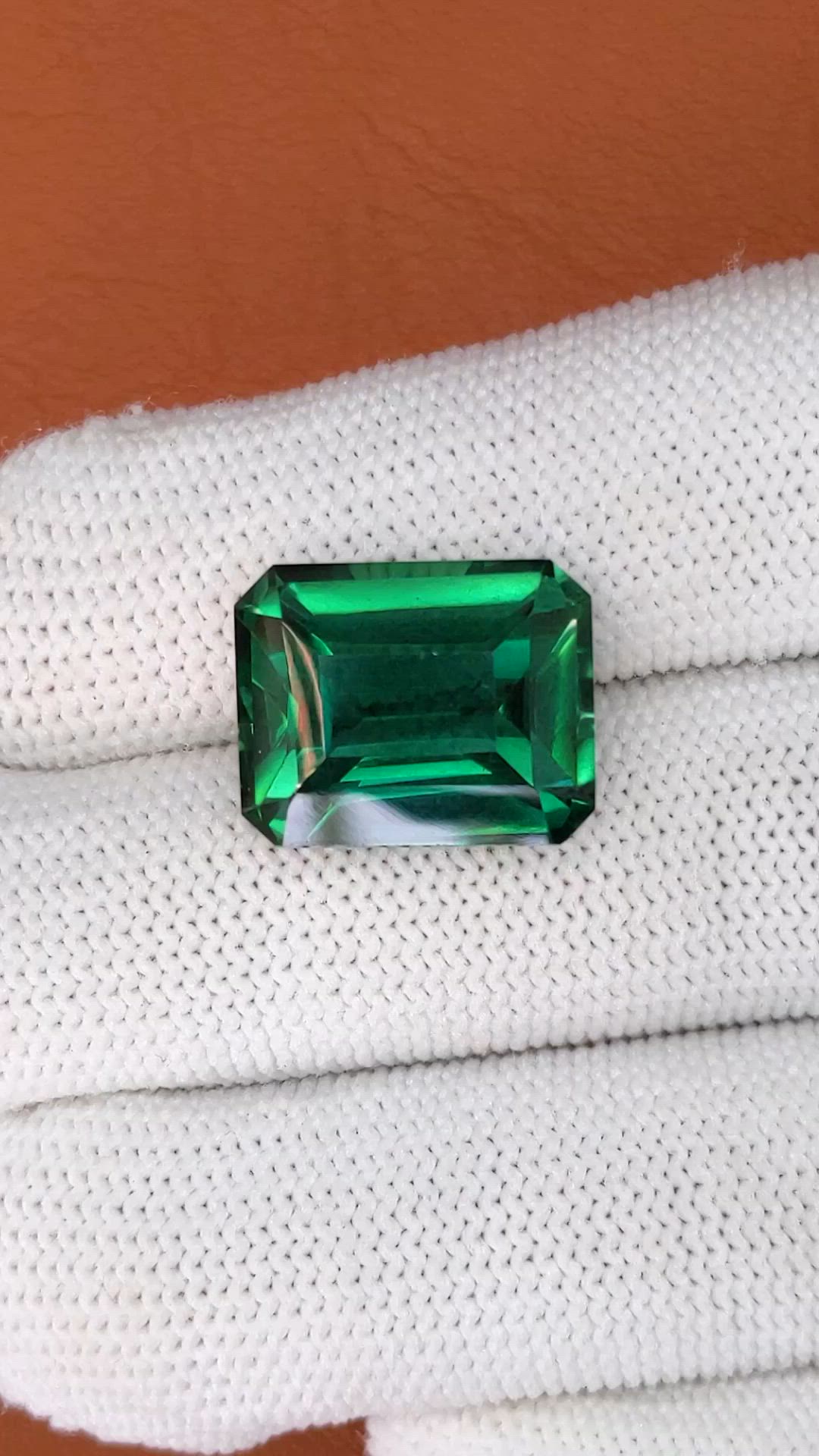 13.84 Ct. Bluish Green Prasiolite from Madagascar Size Video
