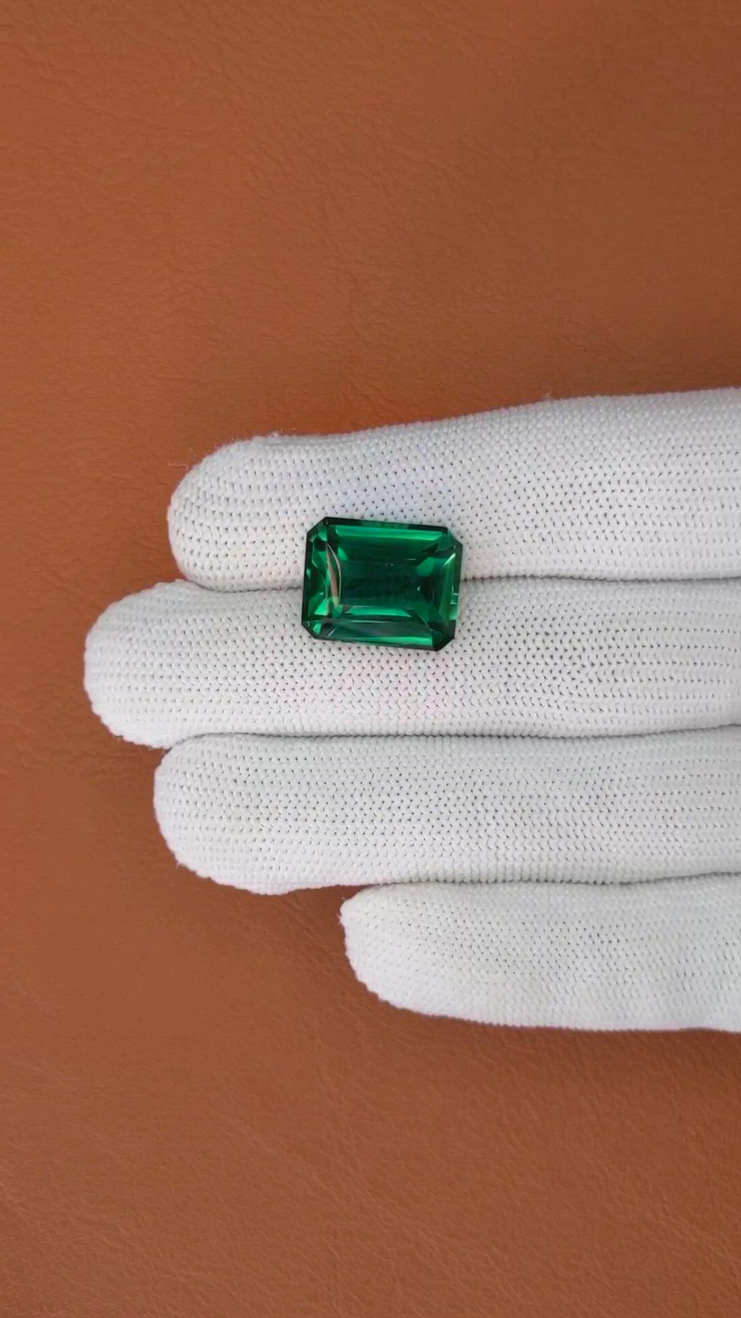 13.84 Ct. Bluish Green Prasiolite from Madagascar Size Video