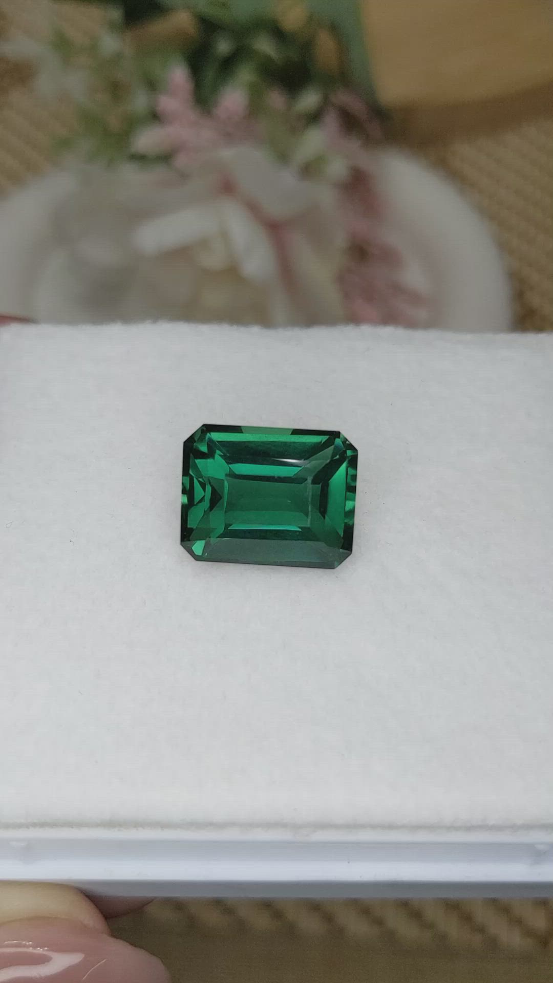 13.84 Ct. Bluish Green Prasiolite from Madagascar Size Video