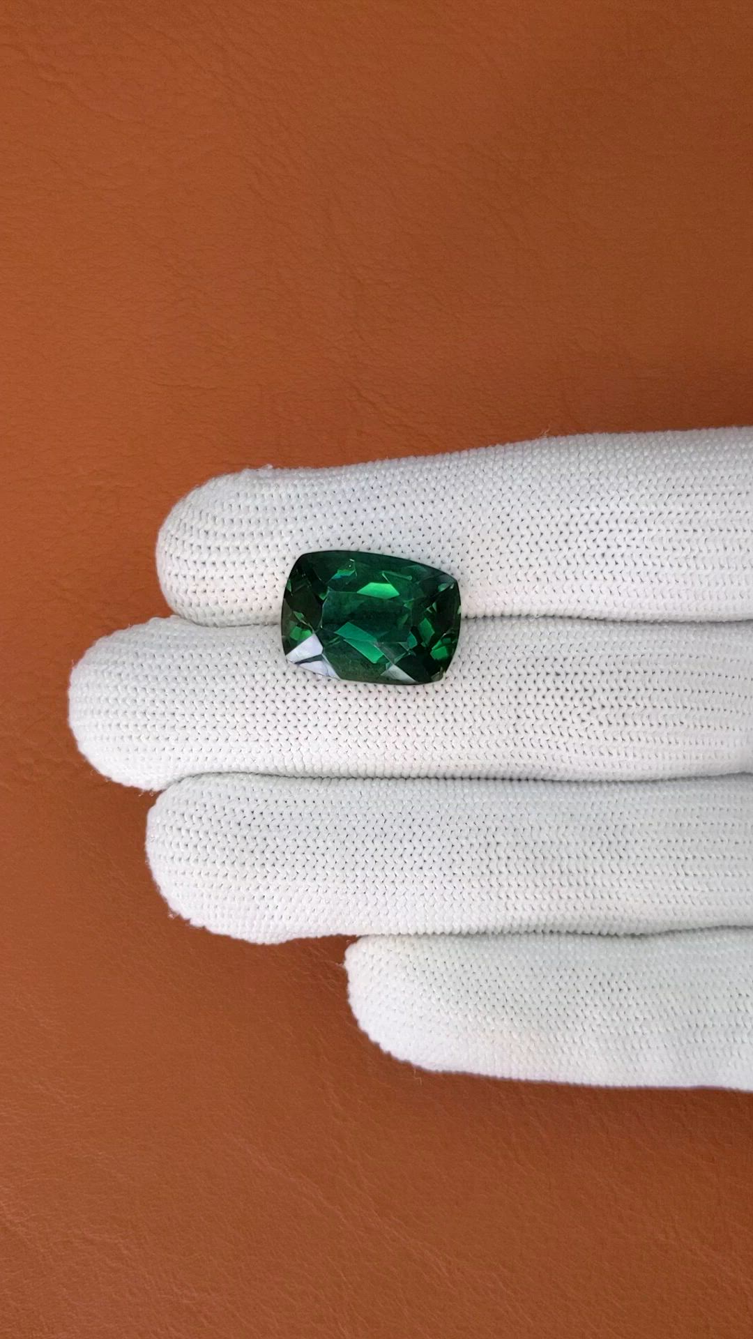 13.30 Ct. Bluish Green Prasiolite from Madagascar Size Video