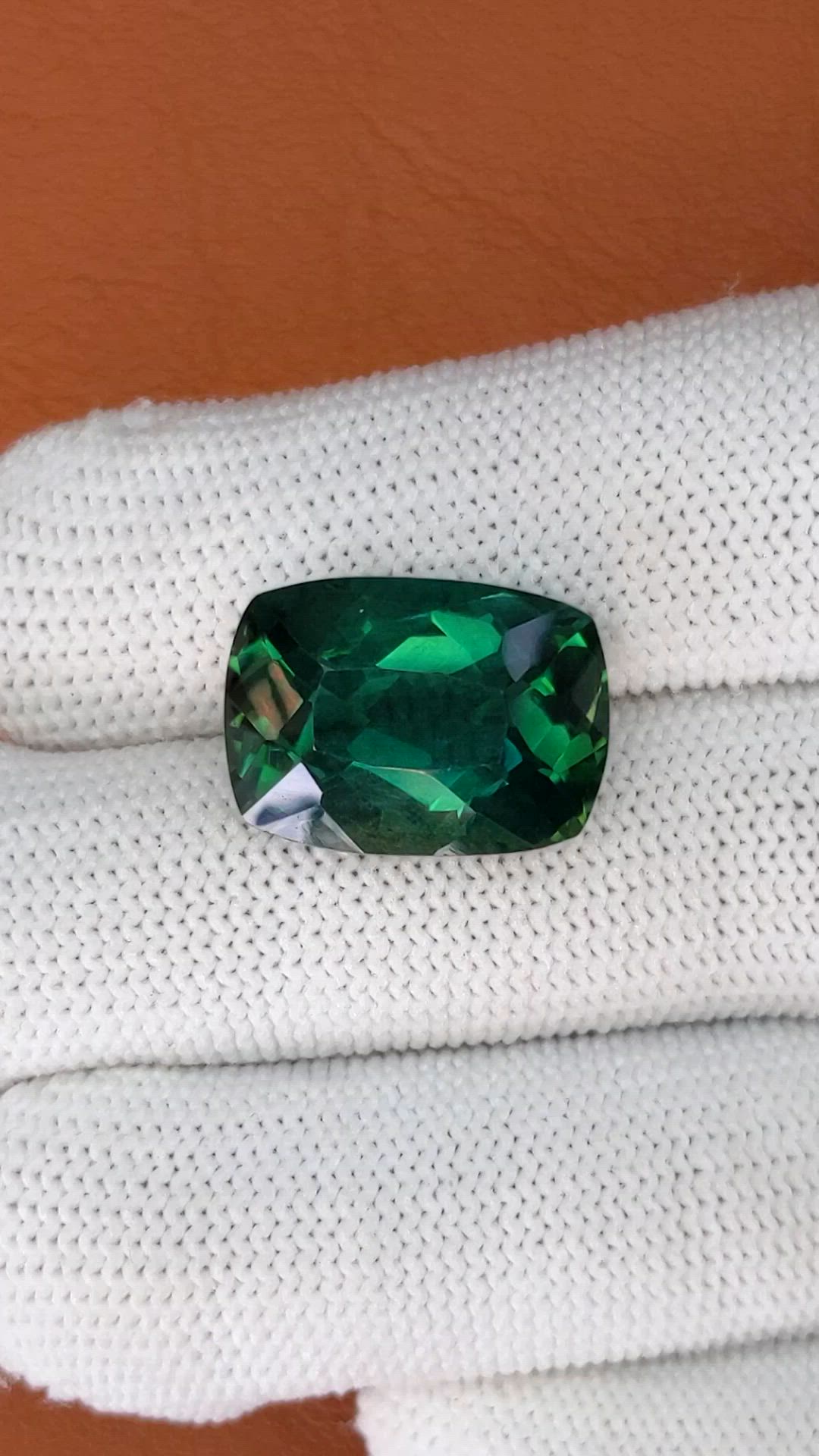 13.30 Ct. Bluish Green Prasiolite from Madagascar Size Video