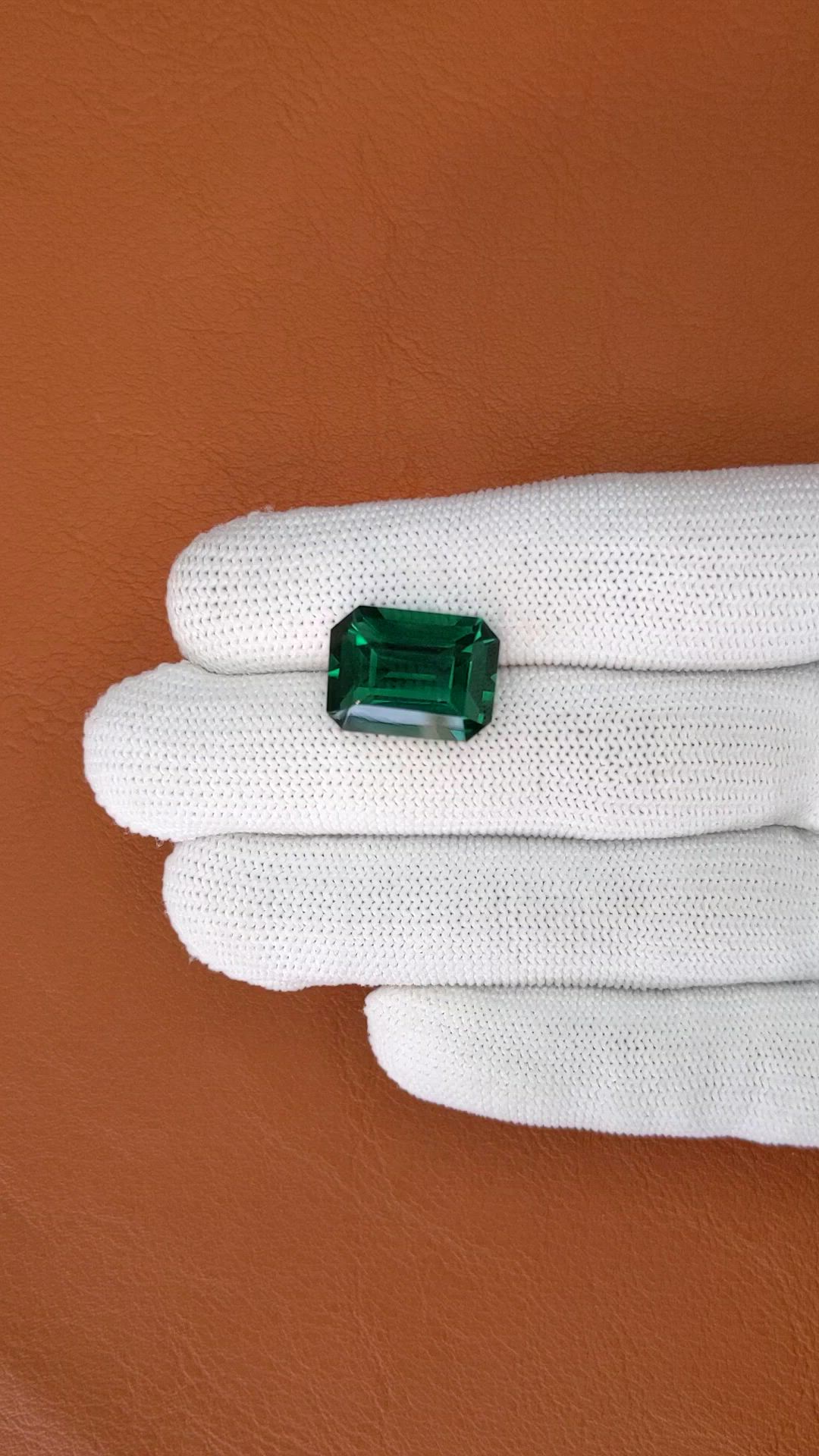 12.91 Ct. Bluish Green Prasiolite from Madagascar Size Video