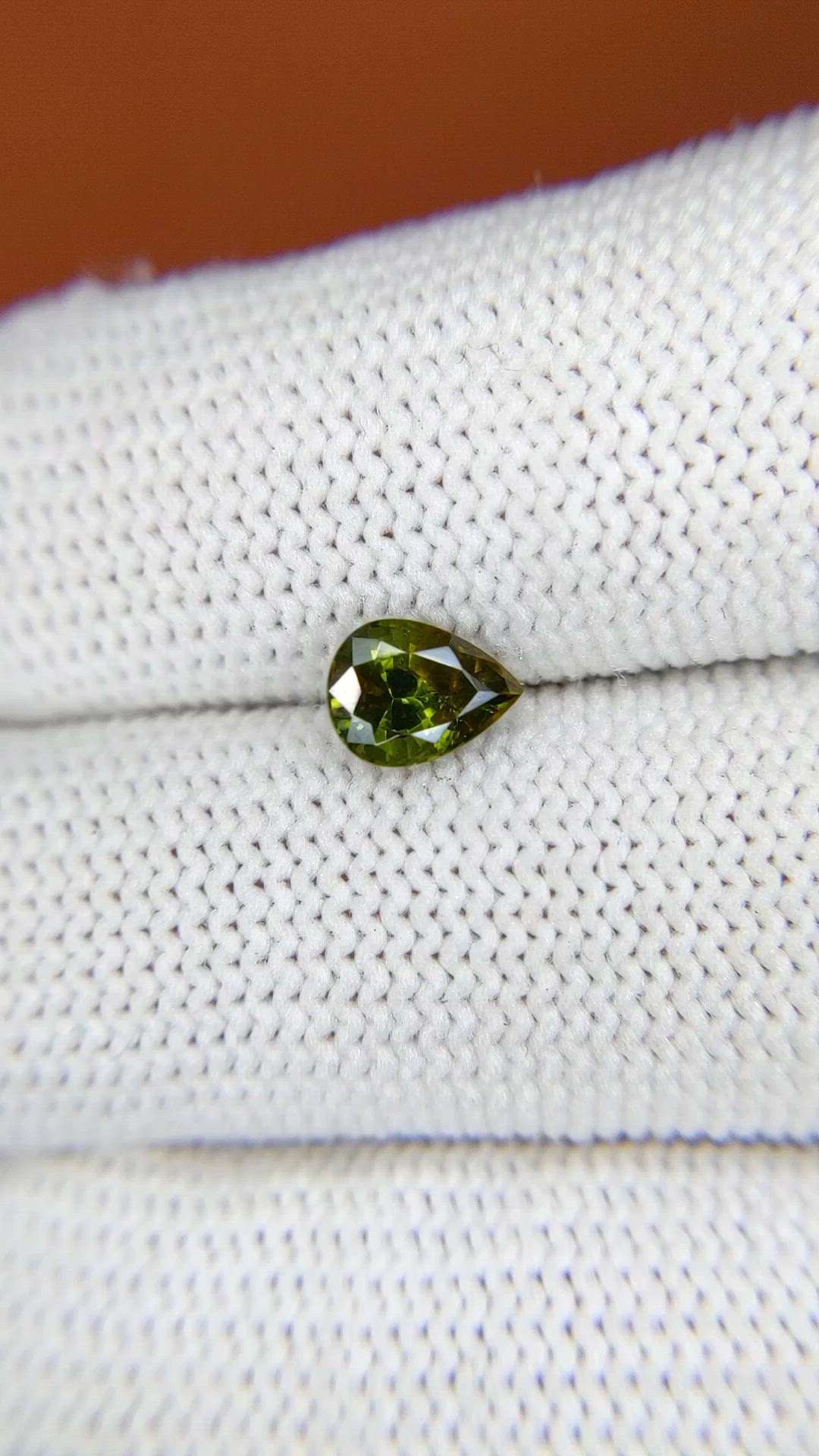 1.09 Ct. Brownish Green Zircon from Ceylon (Sri Lanka) Size Video