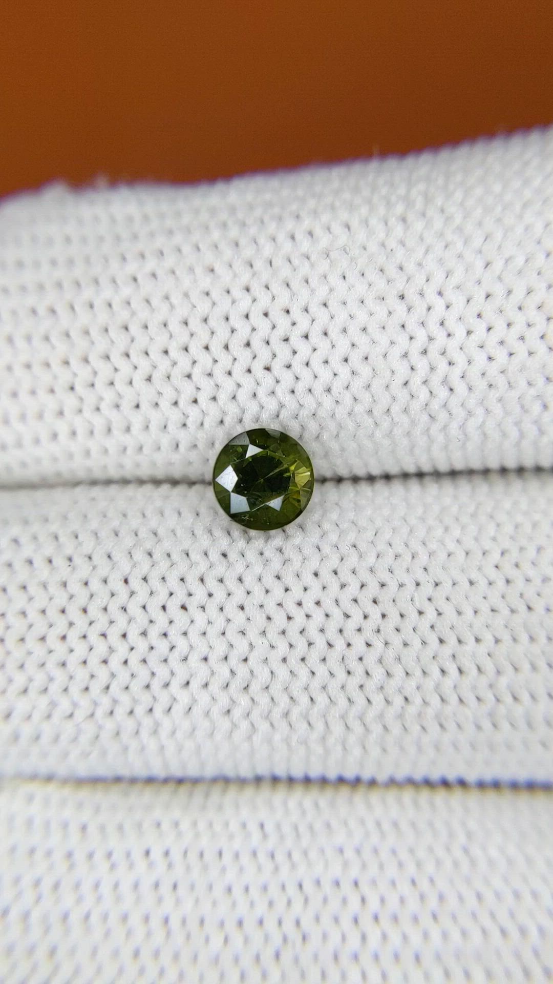 0.97 Ct. Brownish Green Zircon from Ceylon (Sri Lanka) Size Video