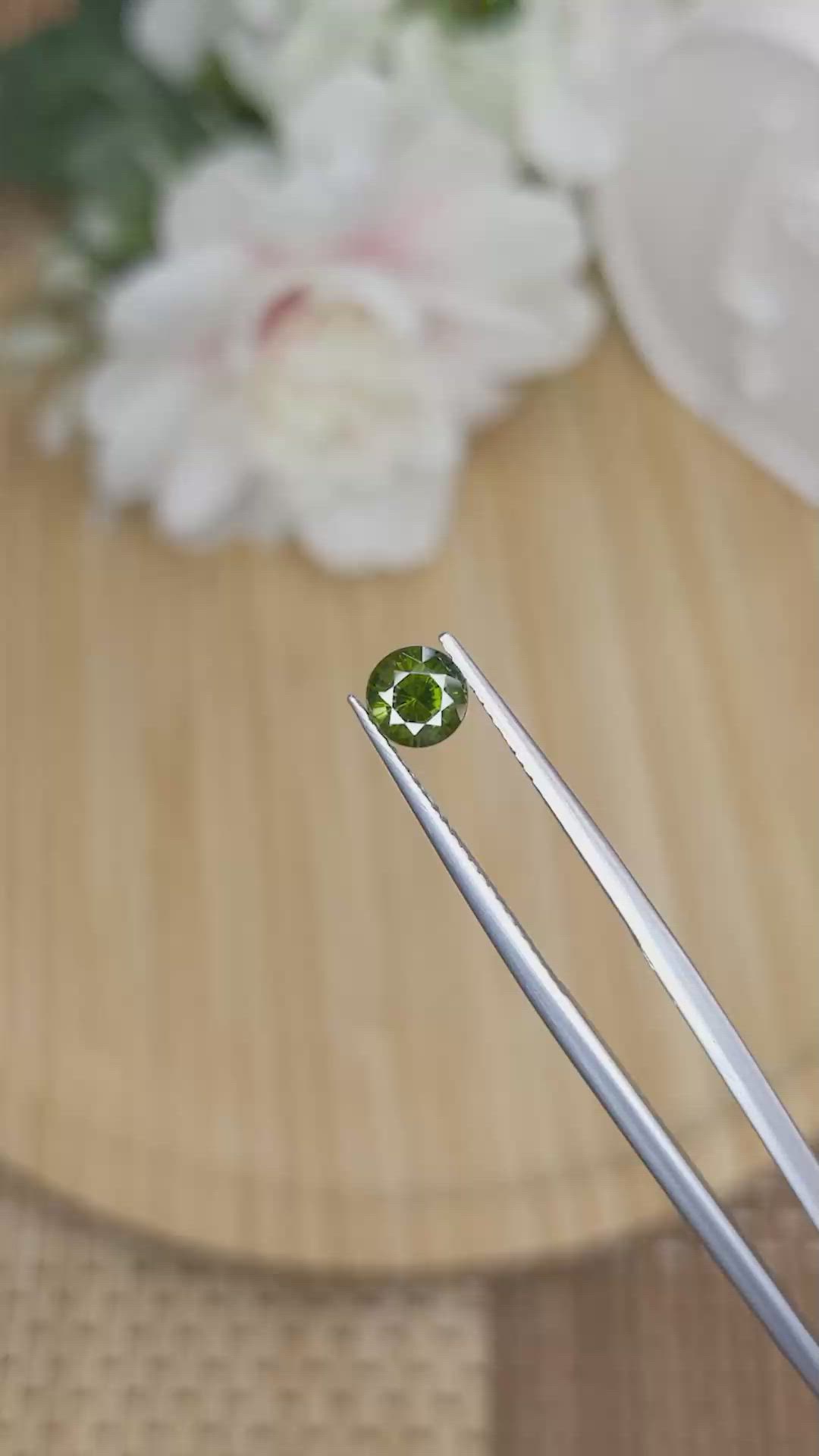 0.97 Ct. Brownish Green Zircon from Ceylon (Sri Lanka) Size Video