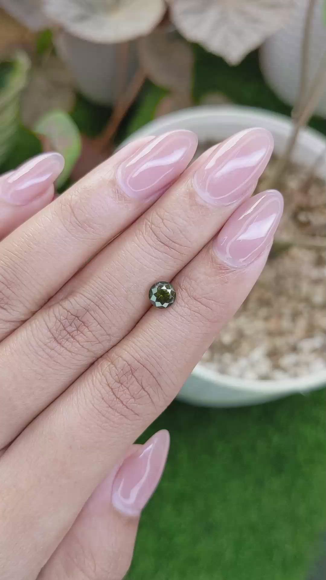 0.97 Ct. Brownish Green Zircon from Ceylon (Sri Lanka) Size Video