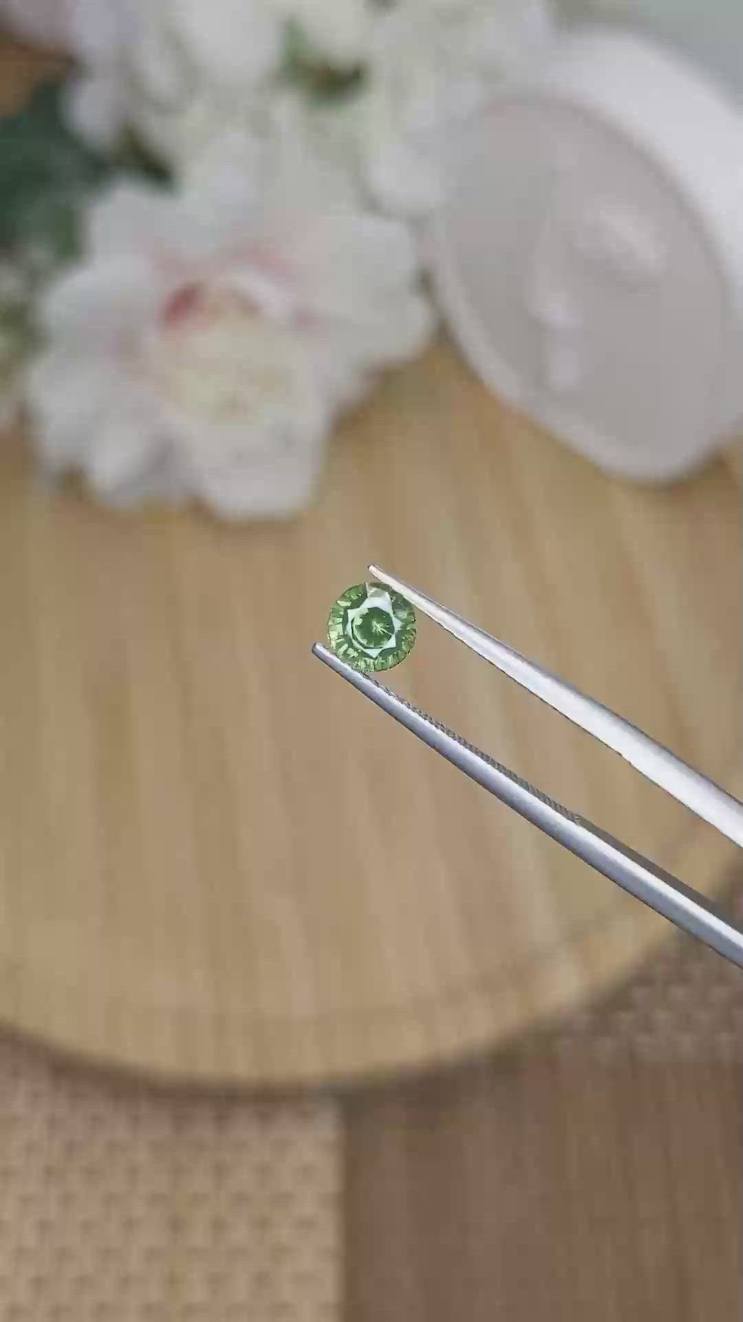 1.03 Ct. Yellowish Brown Zircon from Ceylon (Sri Lanka) Size Video