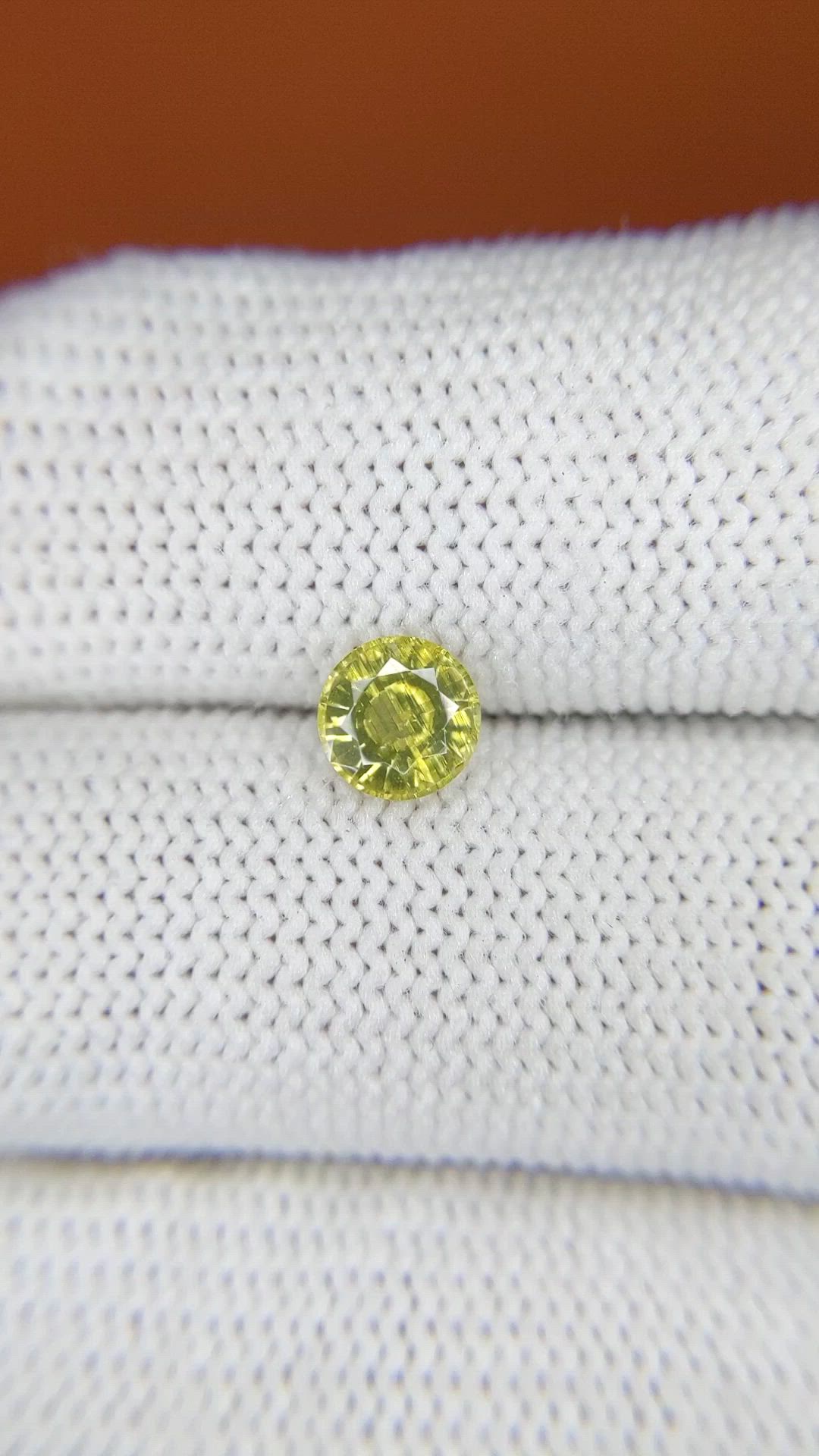 1.08 Ct. Greenish Yellow Zircon from Ceylon (Sri Lanka) Size Video