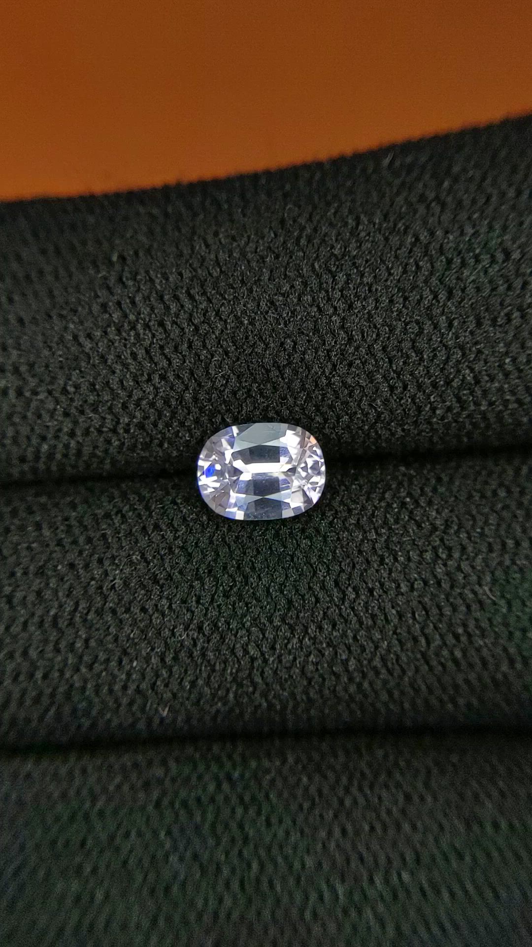 1.10 Ct. White Spinel from Ceylon (Sri Lanka) Size Video