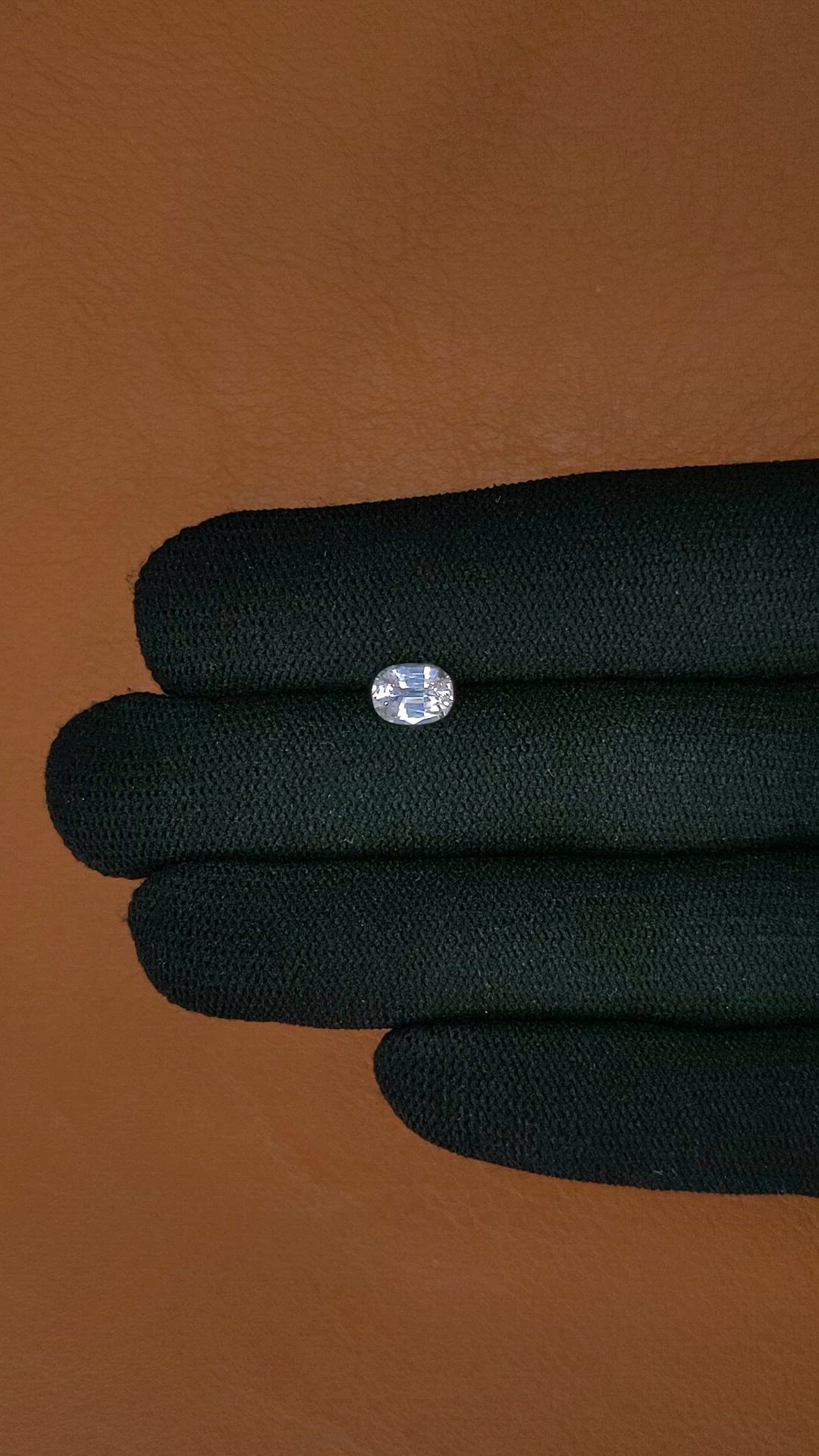 1.10 Ct. White Spinel from Ceylon (Sri Lanka) Size Video