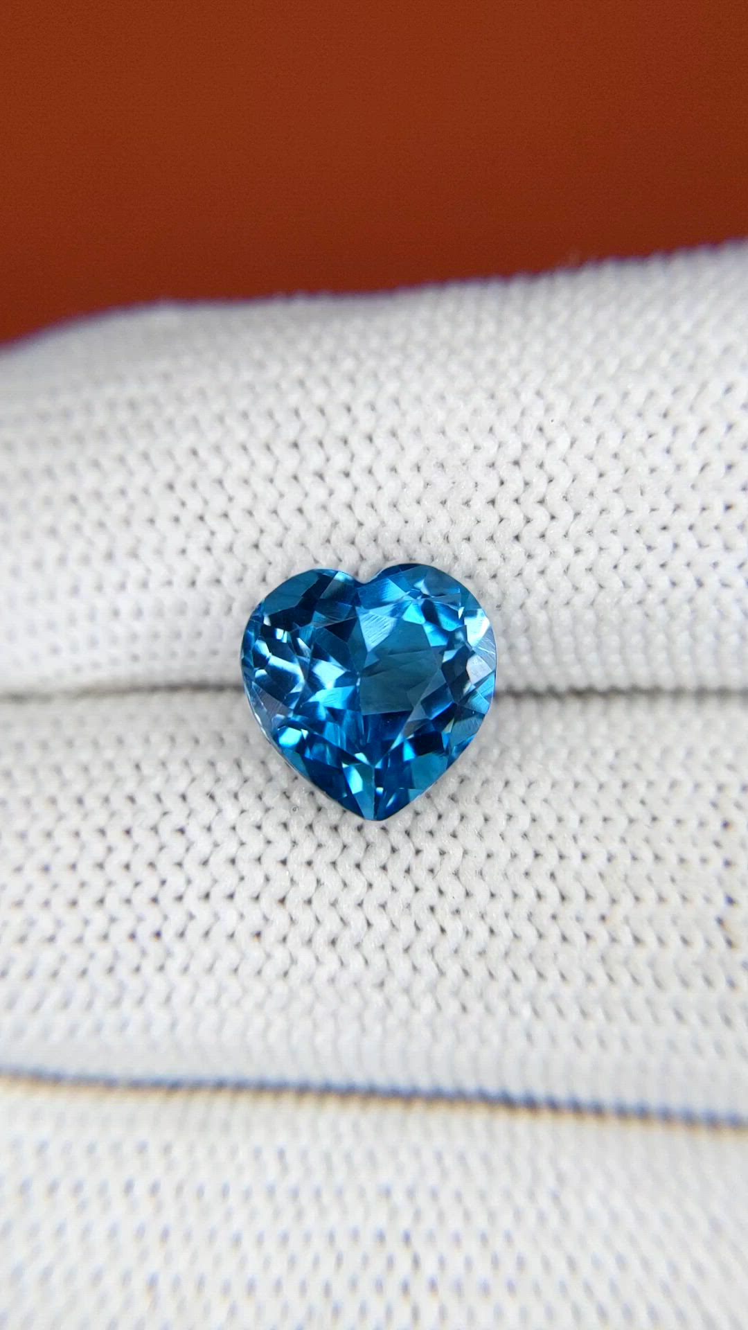 4.69 Ct. London Blue Topaz from Brazil Size Video