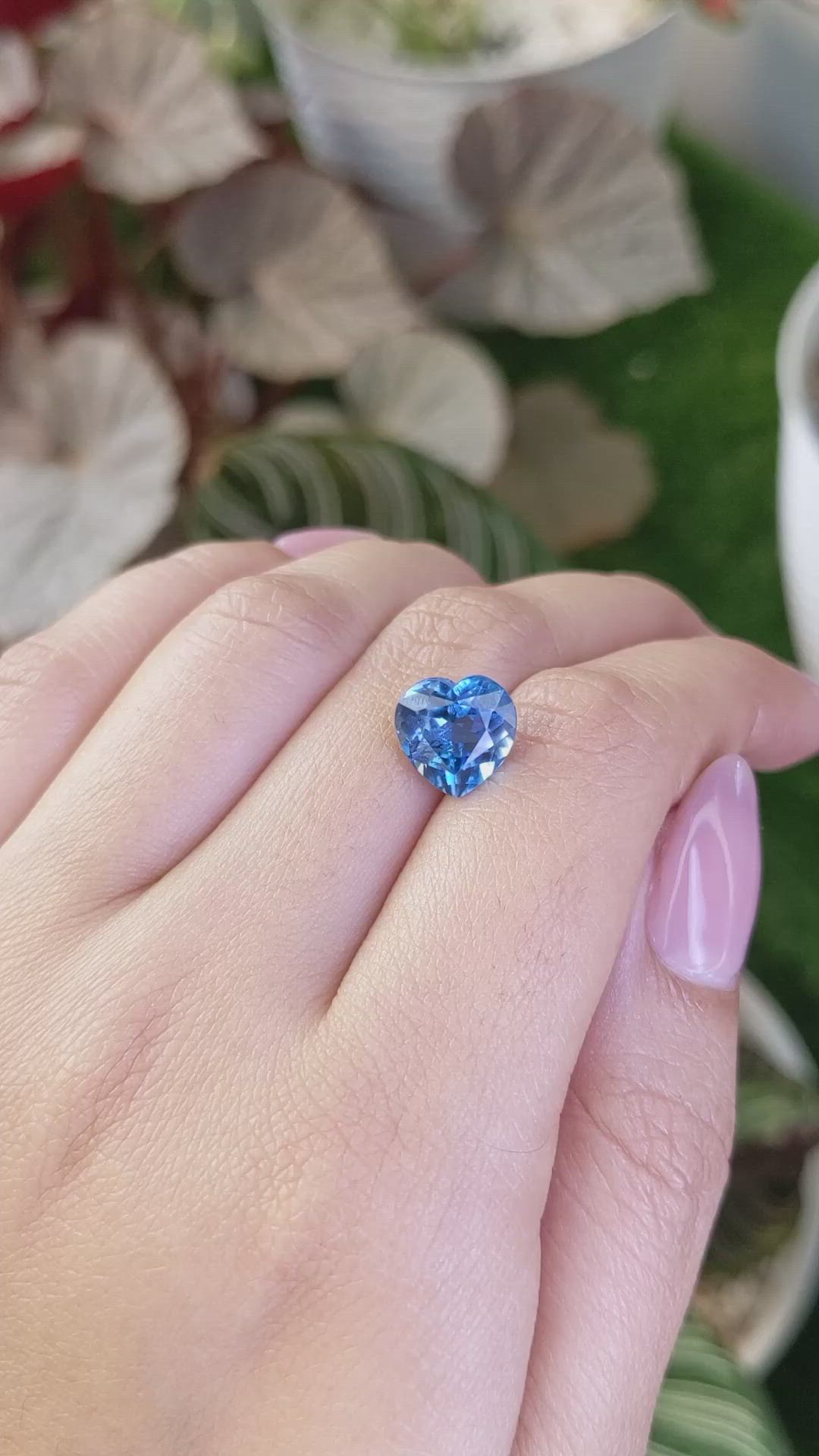 4.69 Ct. London Blue Topaz from Brazil Size Video