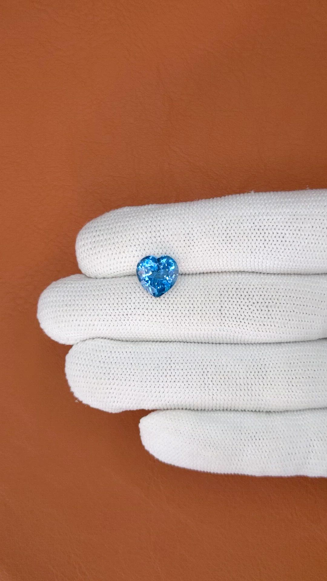 4.69 Ct. London Blue Topaz from Brazil Size Video