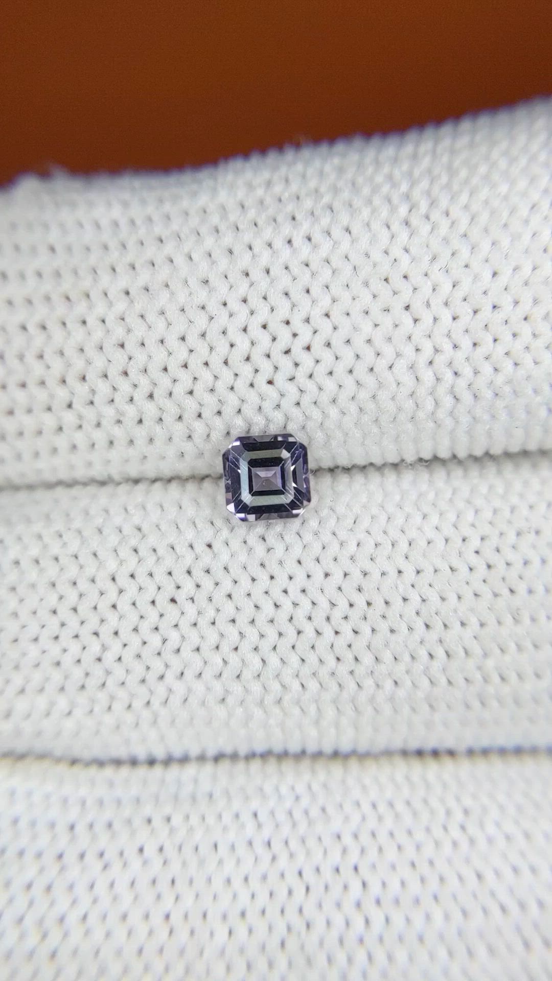 0.54 Ct. Purple Spinel from Ceylon (Sri Lanka) Size Video