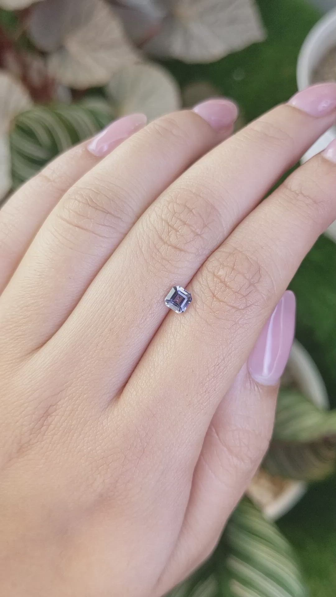 0.54 Ct. Purple Spinel from Ceylon (Sri Lanka) Size Video