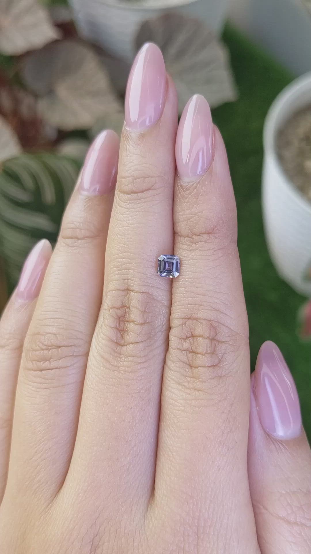 0.54 Ct. Purple Spinel from Ceylon (Sri Lanka) Size Video