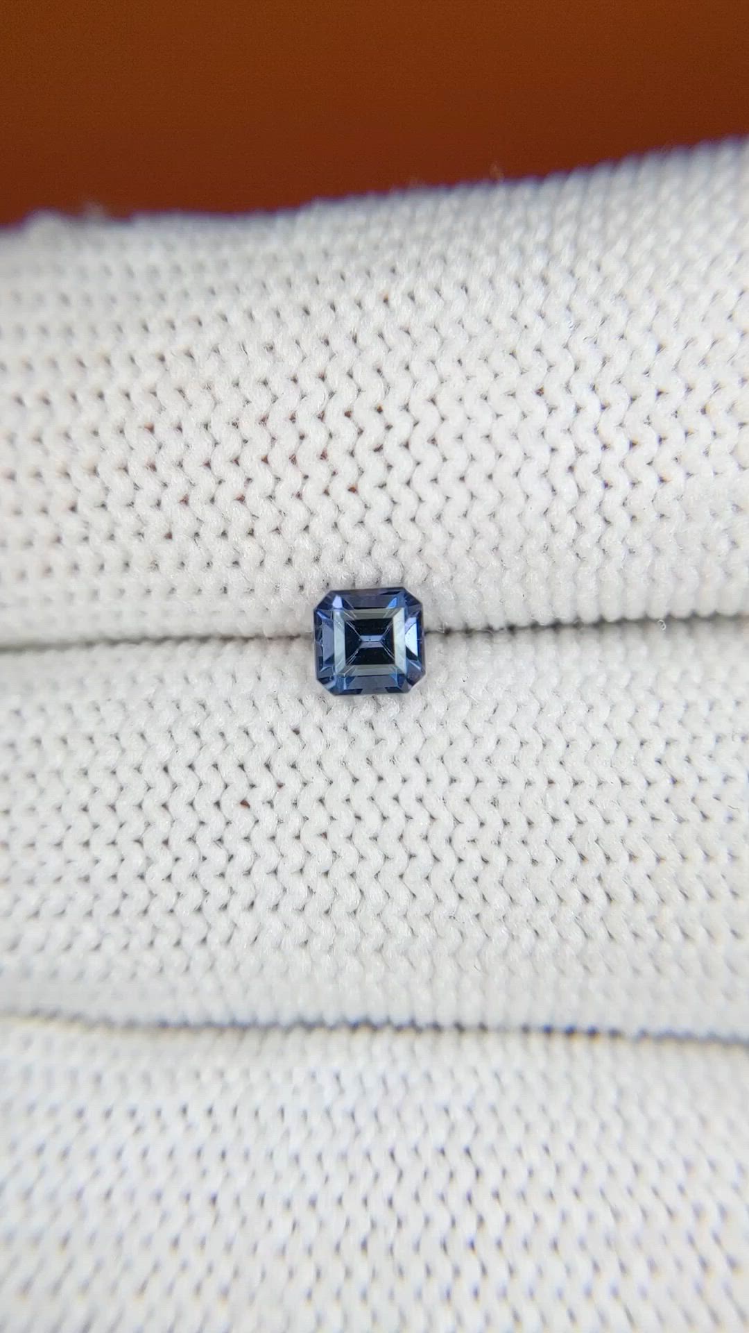 0.47 Ct. Blue Spinel from Ceylon (Sri Lanka) Size Video
