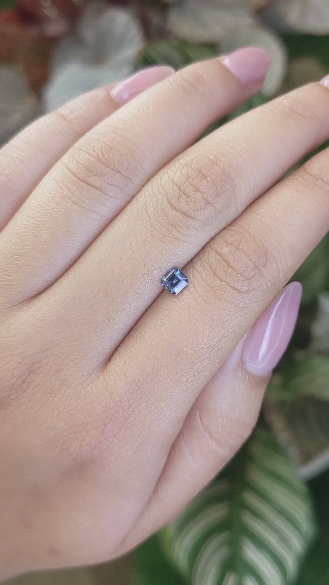 0.47 Ct. Blue Spinel from Ceylon (Sri Lanka) Size Video