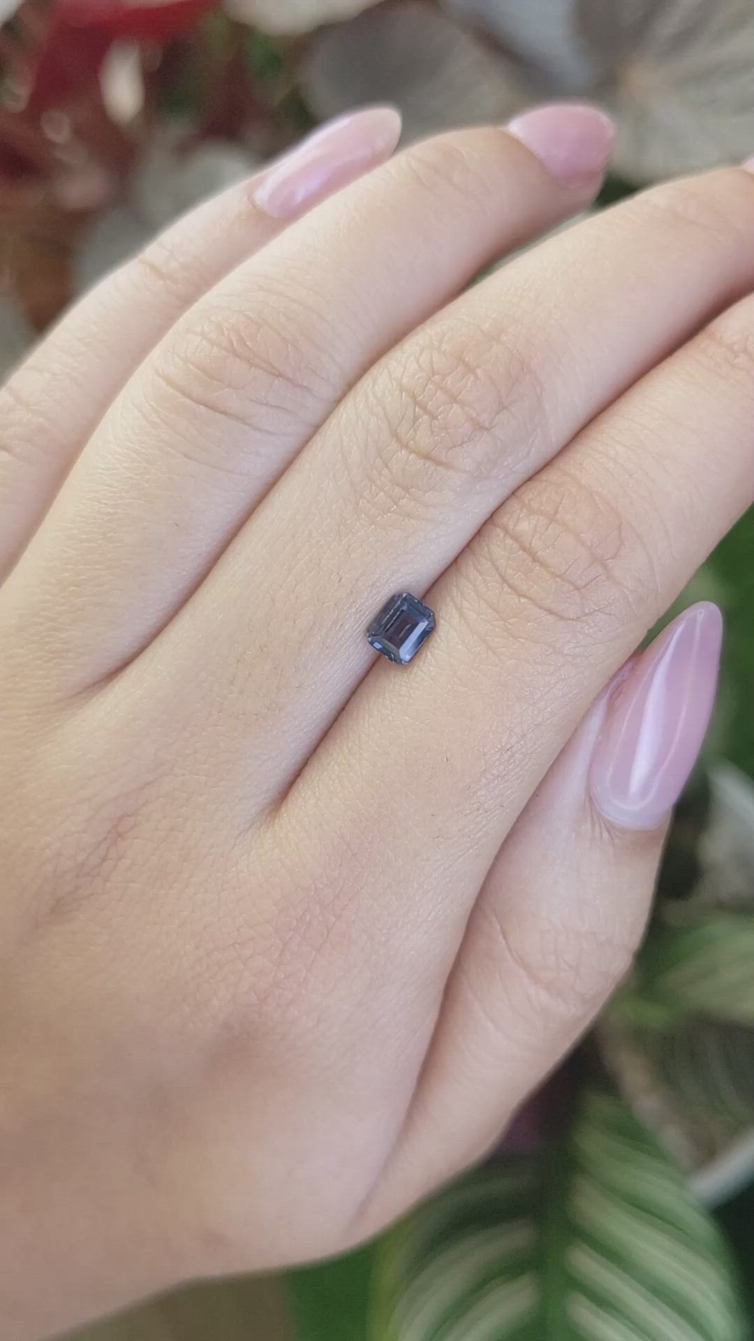 0.73 Ct. Purple Spinel from Ceylon (Sri Lanka) Size Video