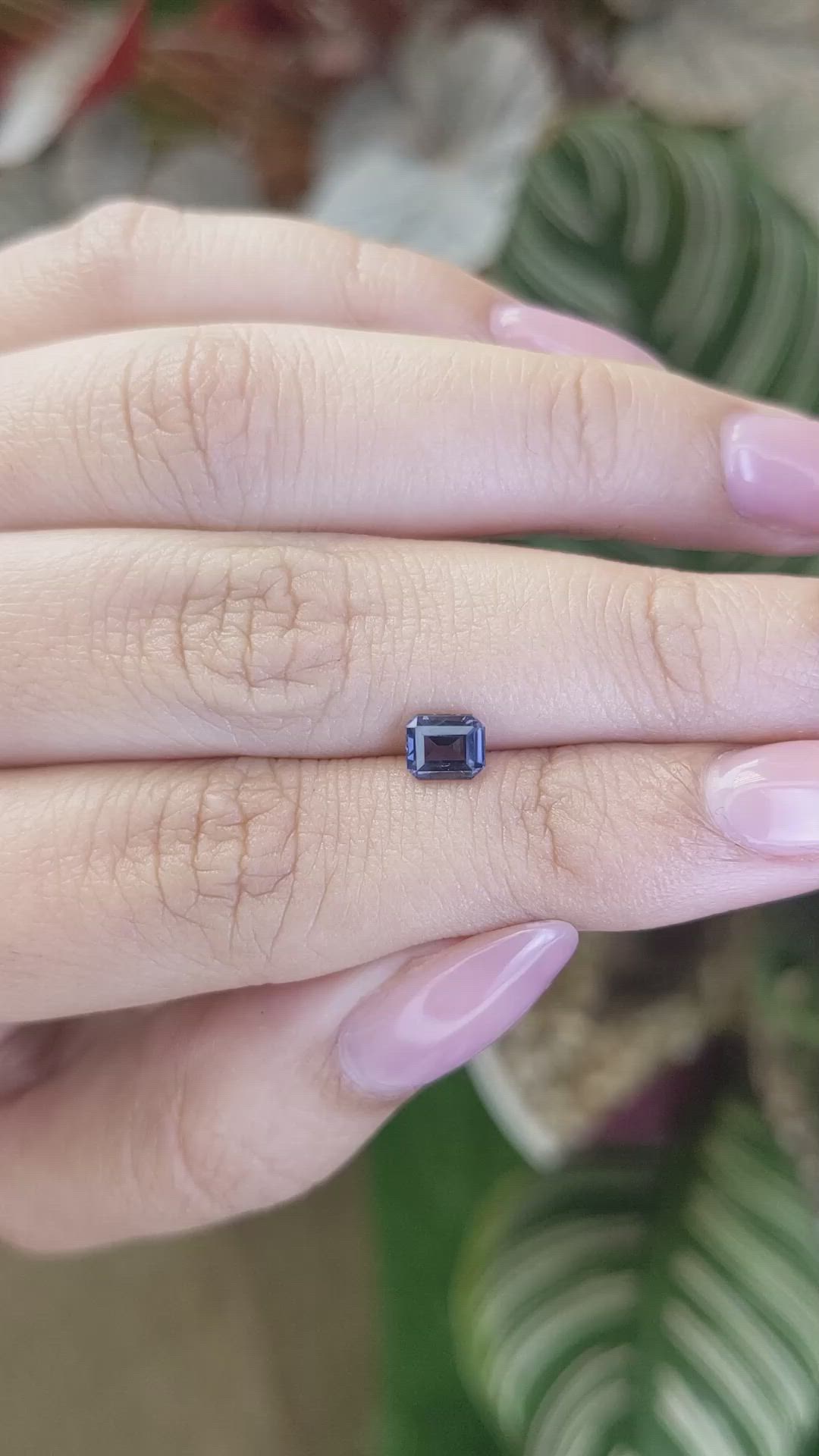 0.73 Ct. Purple Spinel from Ceylon (Sri Lanka) Size Video