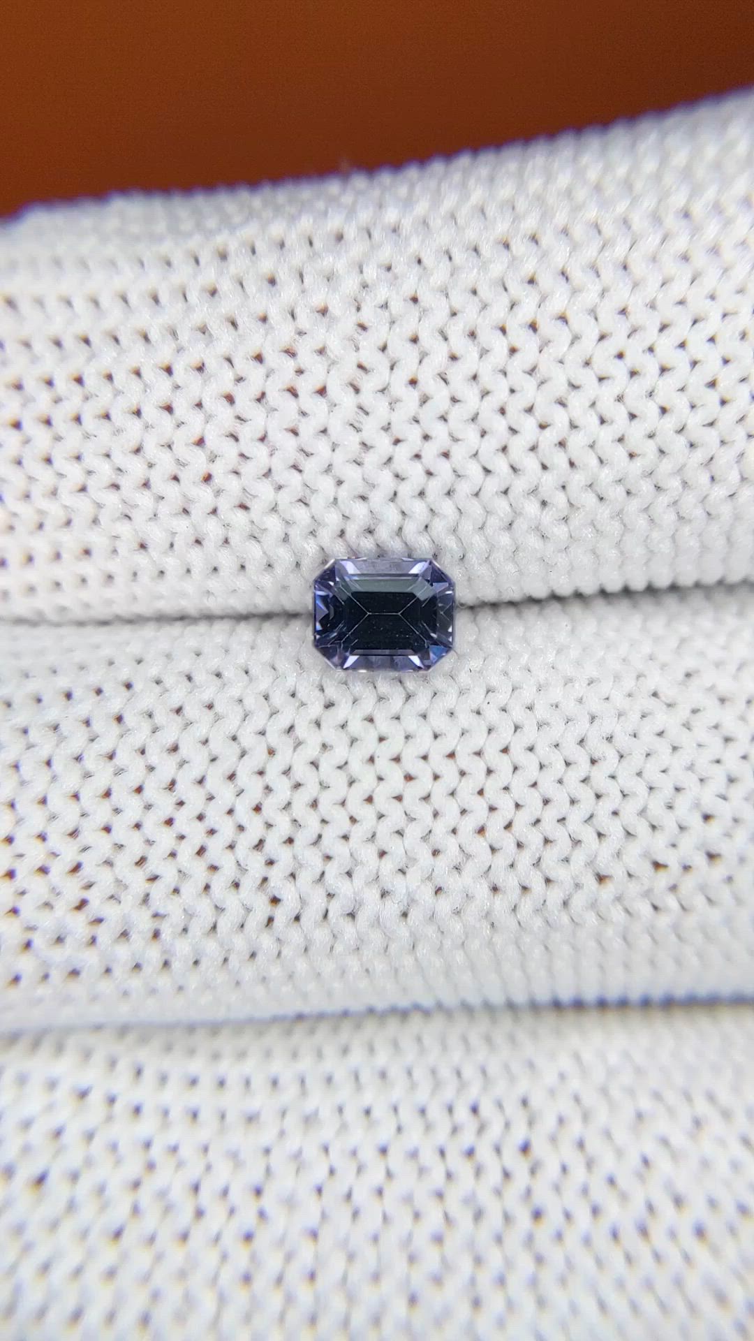 0.69 Ct. Purple Spinel from Ceylon (Sri Lanka) Size Video