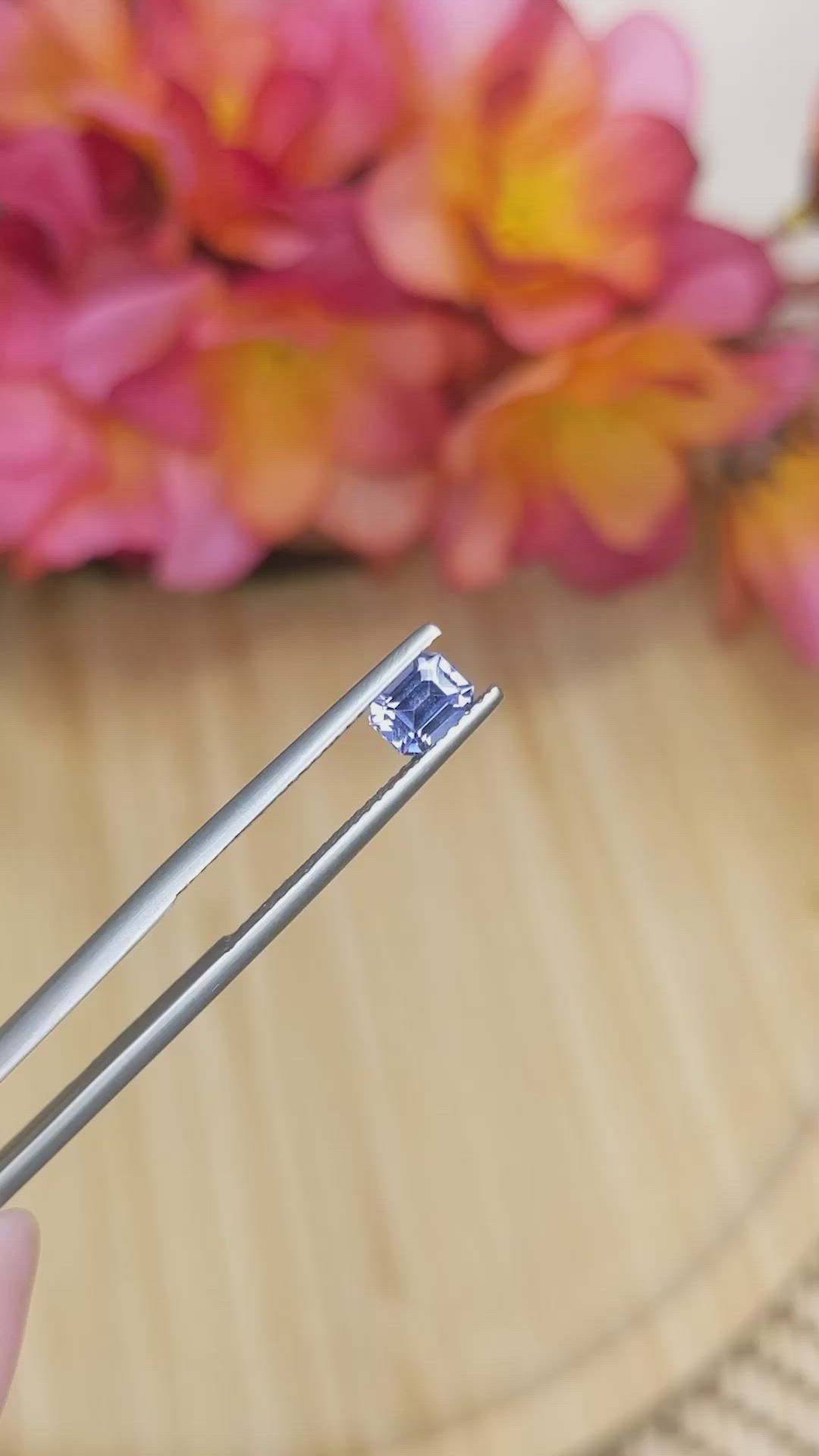 0.69 Ct. Purple Spinel from Ceylon (Sri Lanka) Size Video
