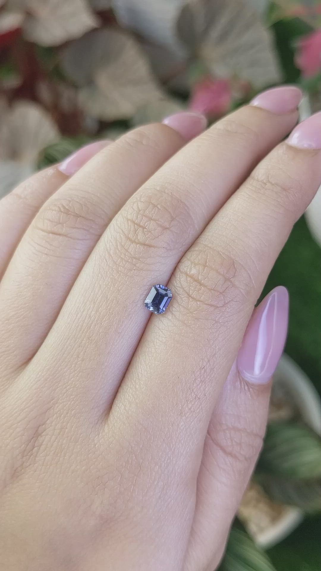 0.69 Ct. Purple Spinel from Ceylon (Sri Lanka) Size Video
