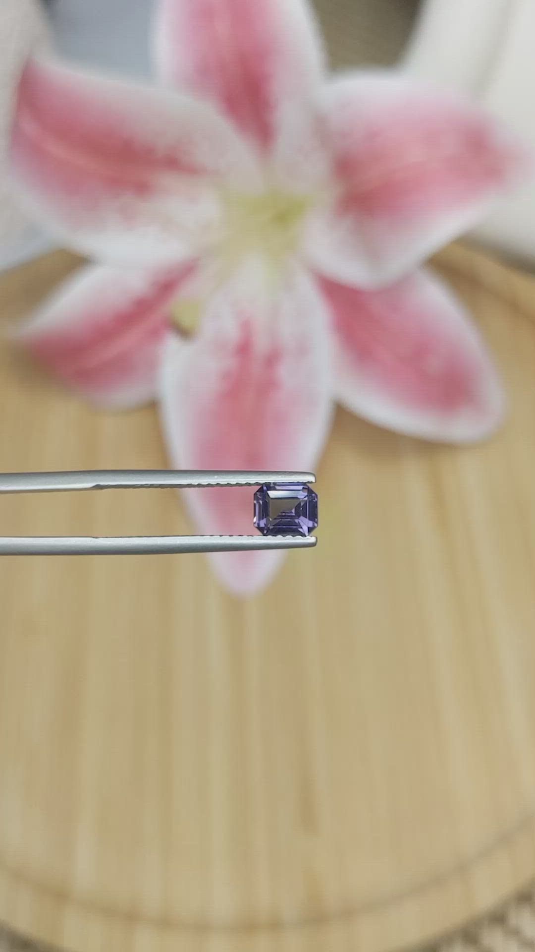 0.86 Ct. Purple Spinel from Ceylon (Sri Lanka) Size Video