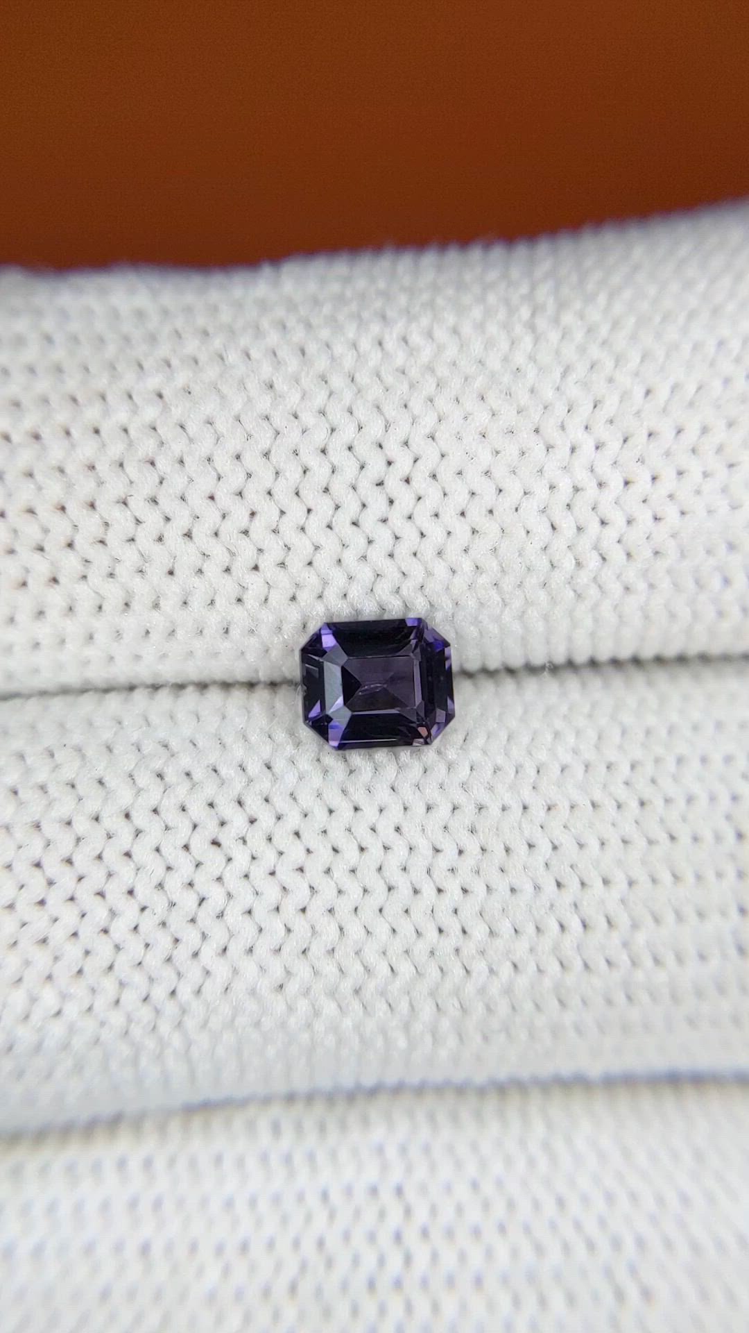 0.86 Ct. Purple Spinel from Ceylon (Sri Lanka) Size Video