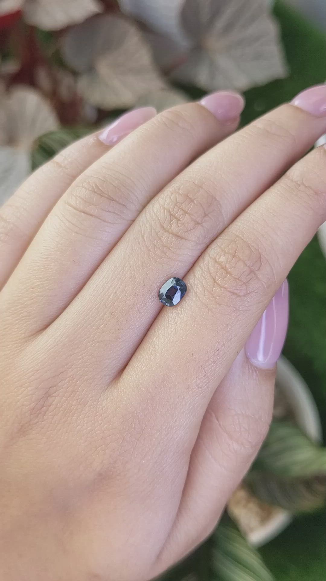 0.71 Ct. Blue Spinel from Ceylon (Sri Lanka) Size Video