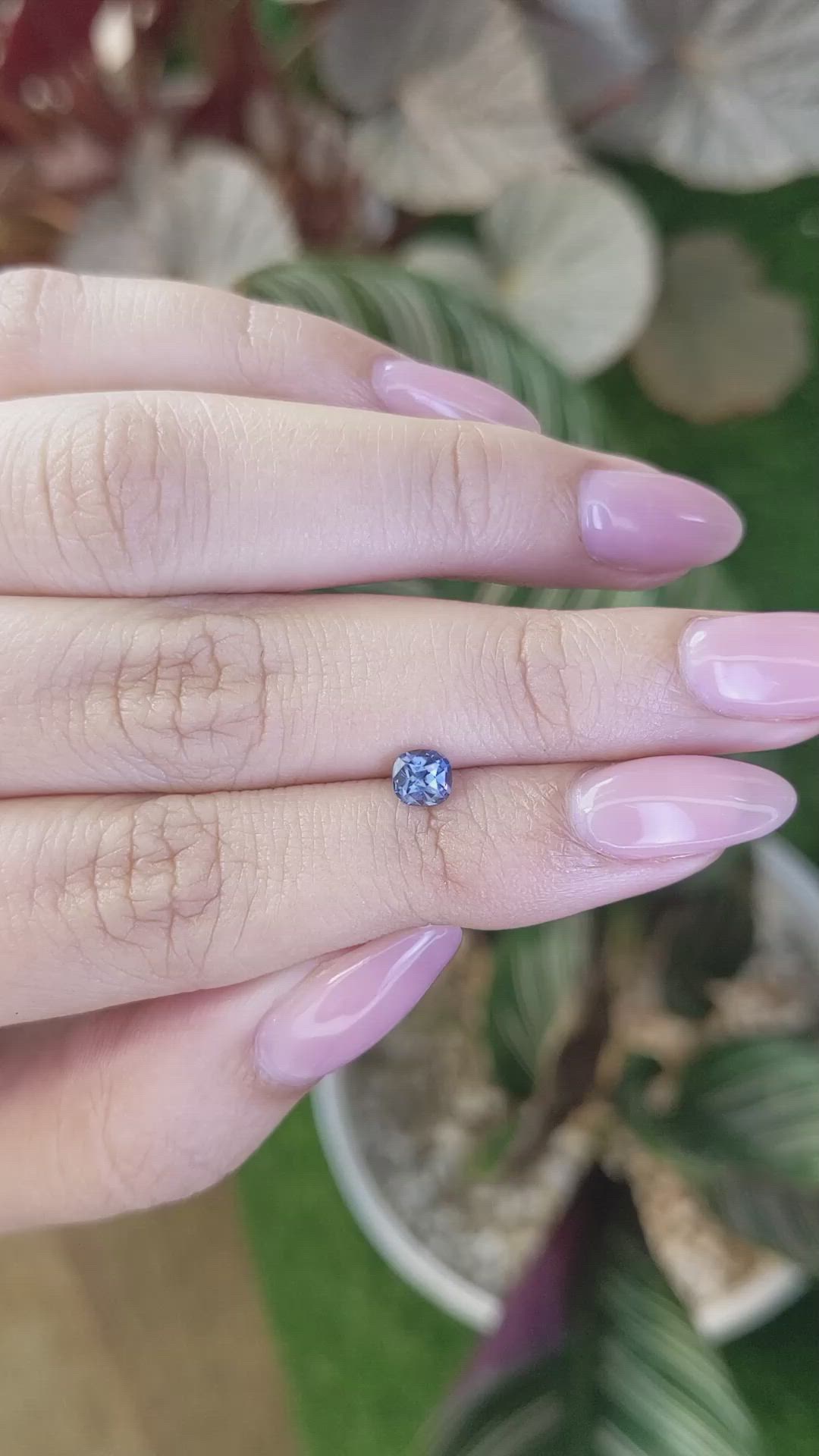 0.53 Ct. Blue Spinel from Ceylon (Sri Lanka) Size Video