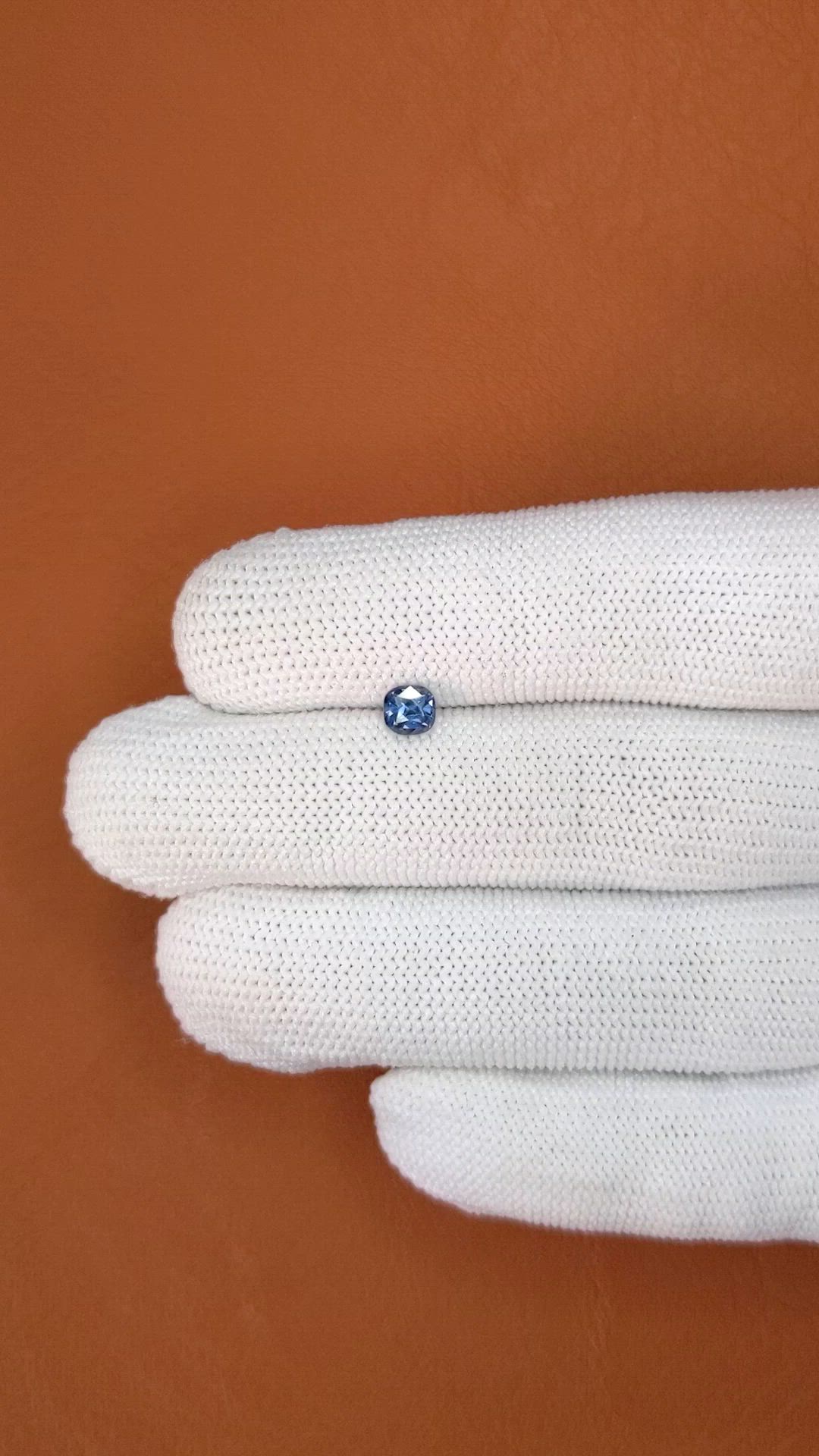 0.53 Ct. Blue Spinel from Ceylon (Sri Lanka) Size Video