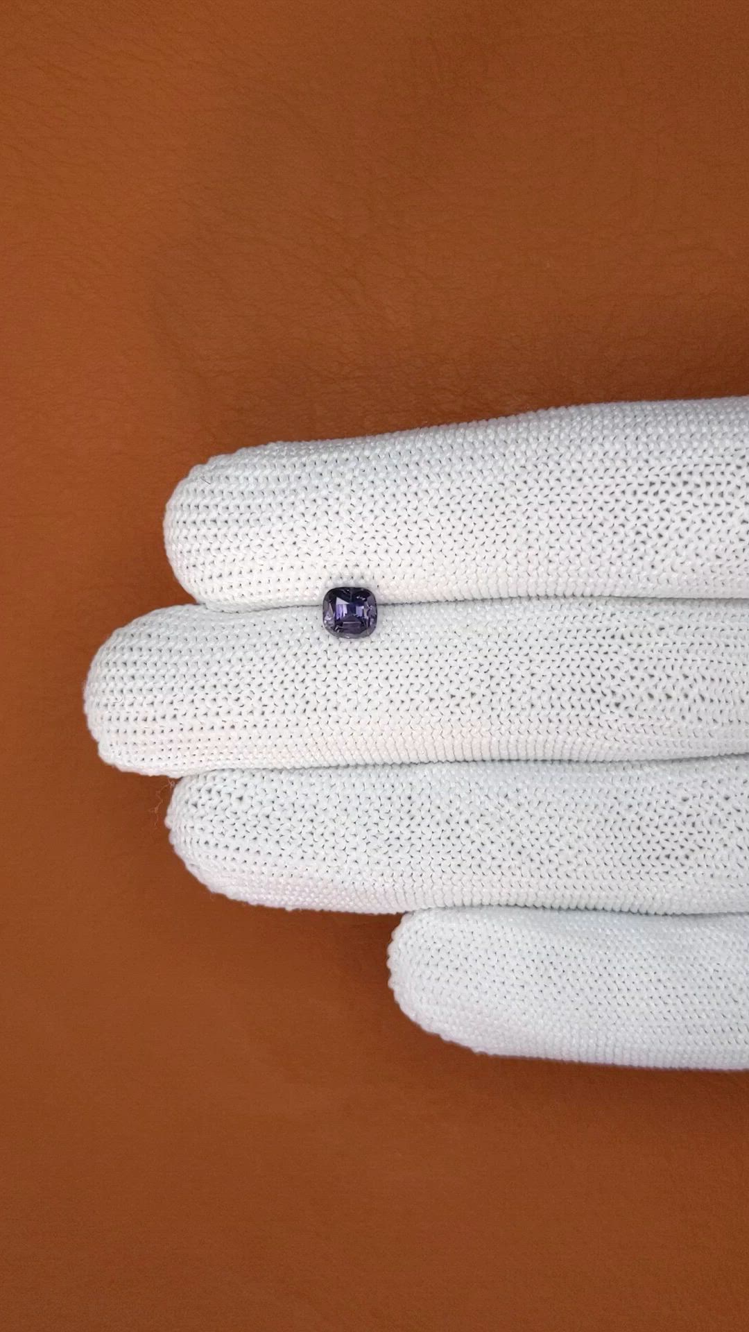 0.87 Ct. Purple Spinel from Ceylon (Sri Lanka) Size Video