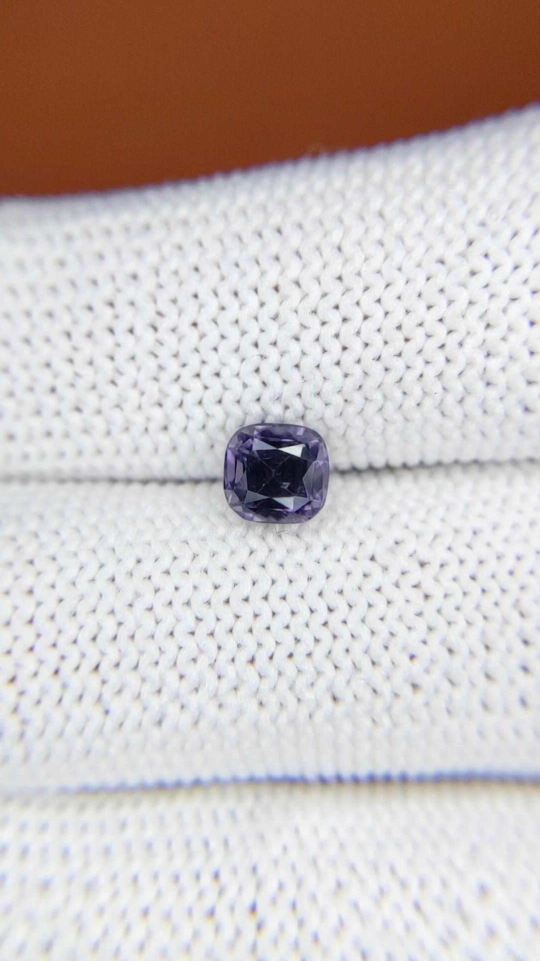 0.87 Ct. Purple Spinel from Ceylon (Sri Lanka) Size Video