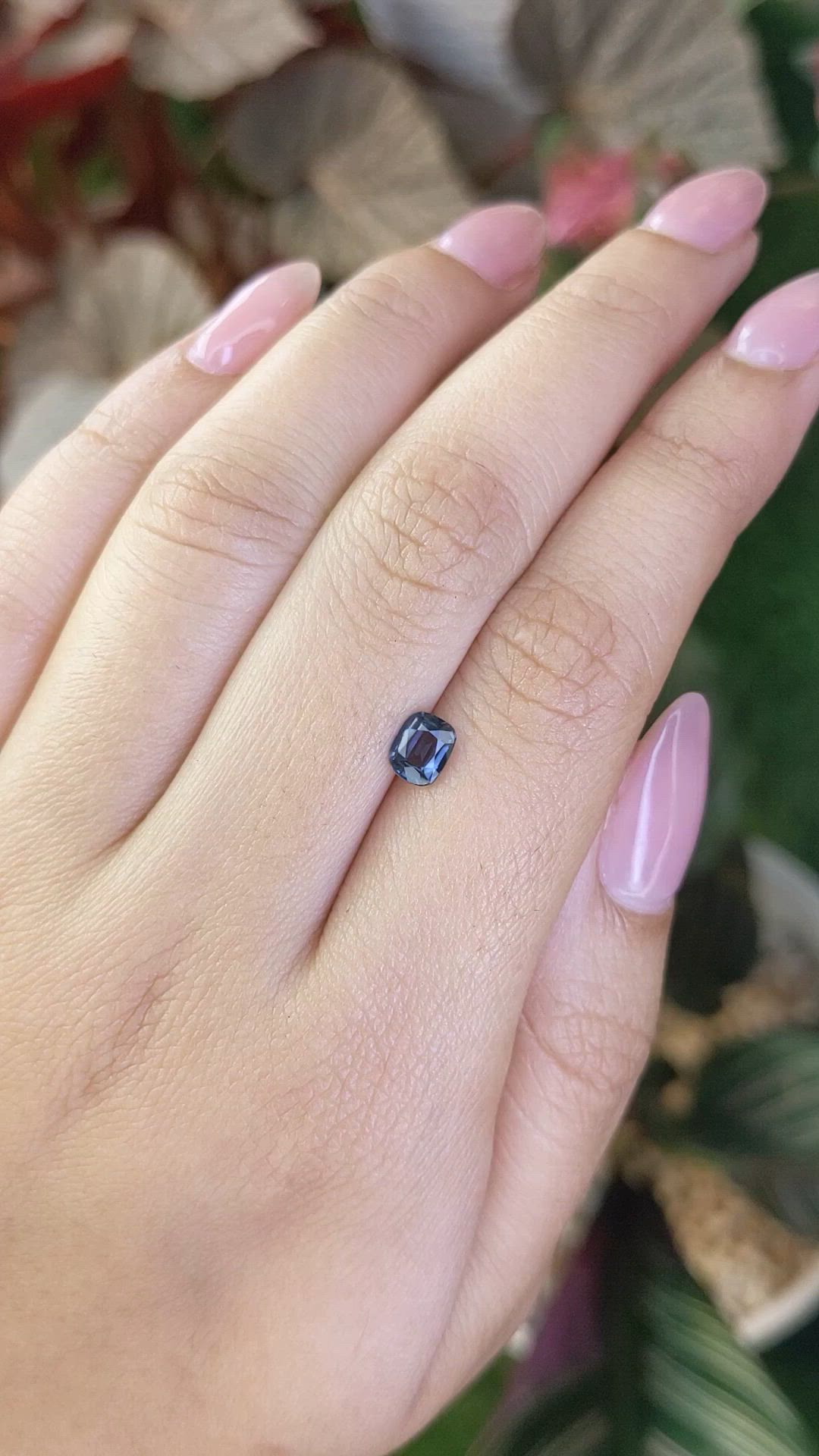 0.68 Ct. Blue Spinel from Ceylon (Sri Lanka) Size Video