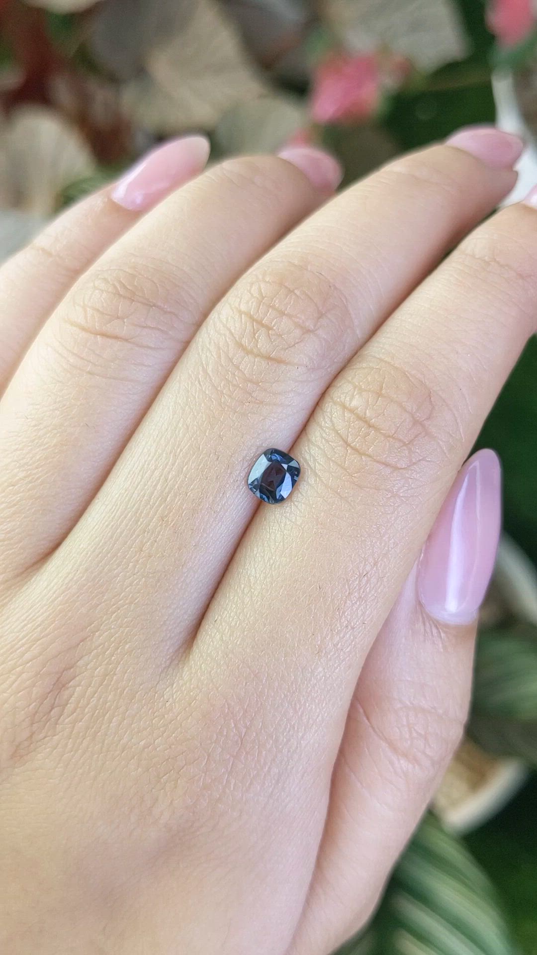 0.65 Ct. Blue Spinel from Ceylon (Sri Lanka) Size Video