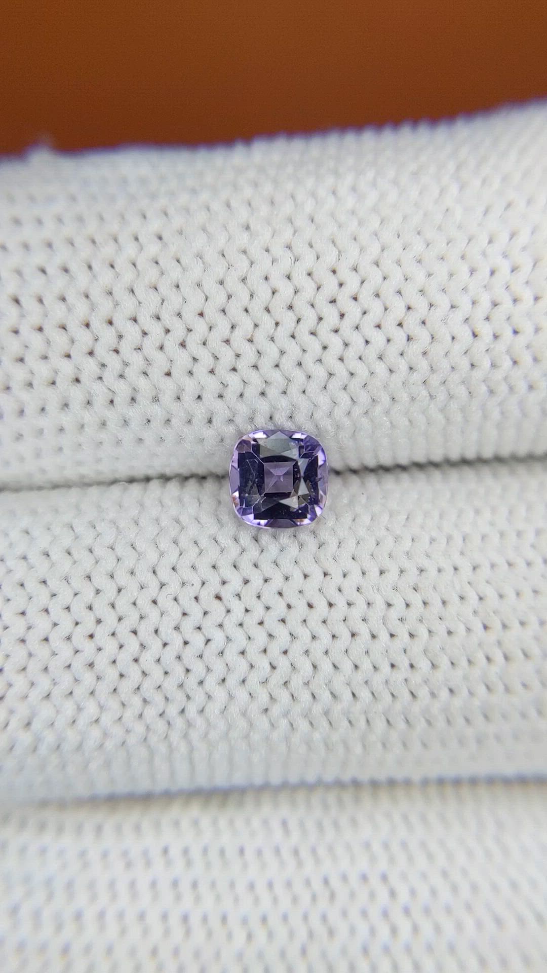 0.62 Ct. Purple Spinel from Ceylon (Sri Lanka) Size Video
