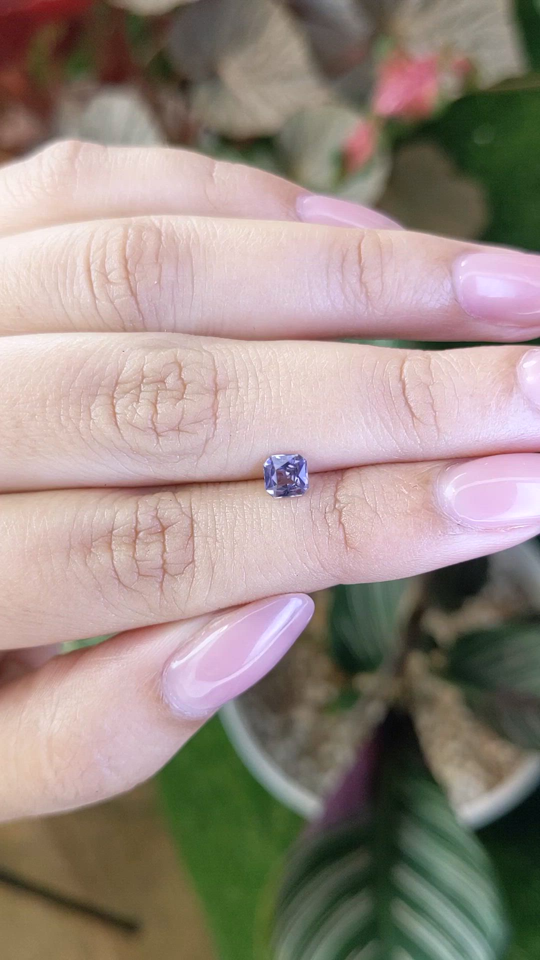 0.46 Ct. Purple Spinel from Ceylon (Sri Lanka) Size Video