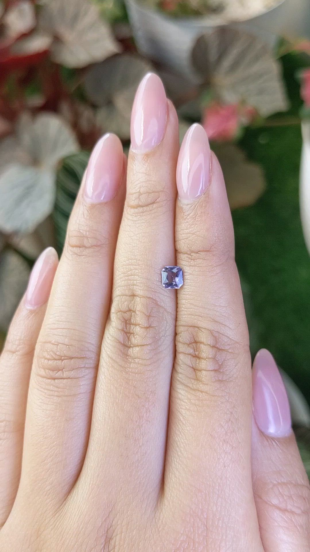 0.46 Ct. Purple Spinel from Ceylon (Sri Lanka) Size Video