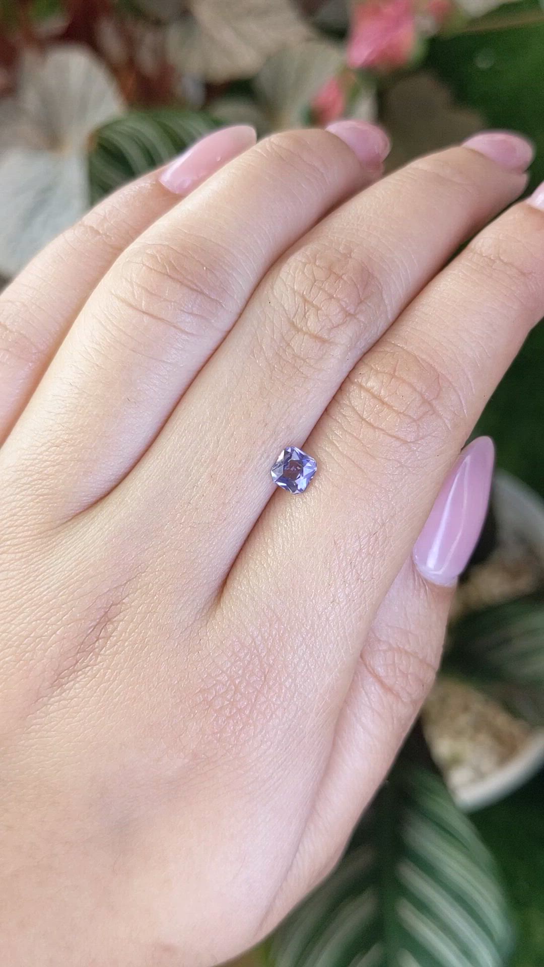 0.46 Ct. Purple Spinel from Ceylon (Sri Lanka) Size Video