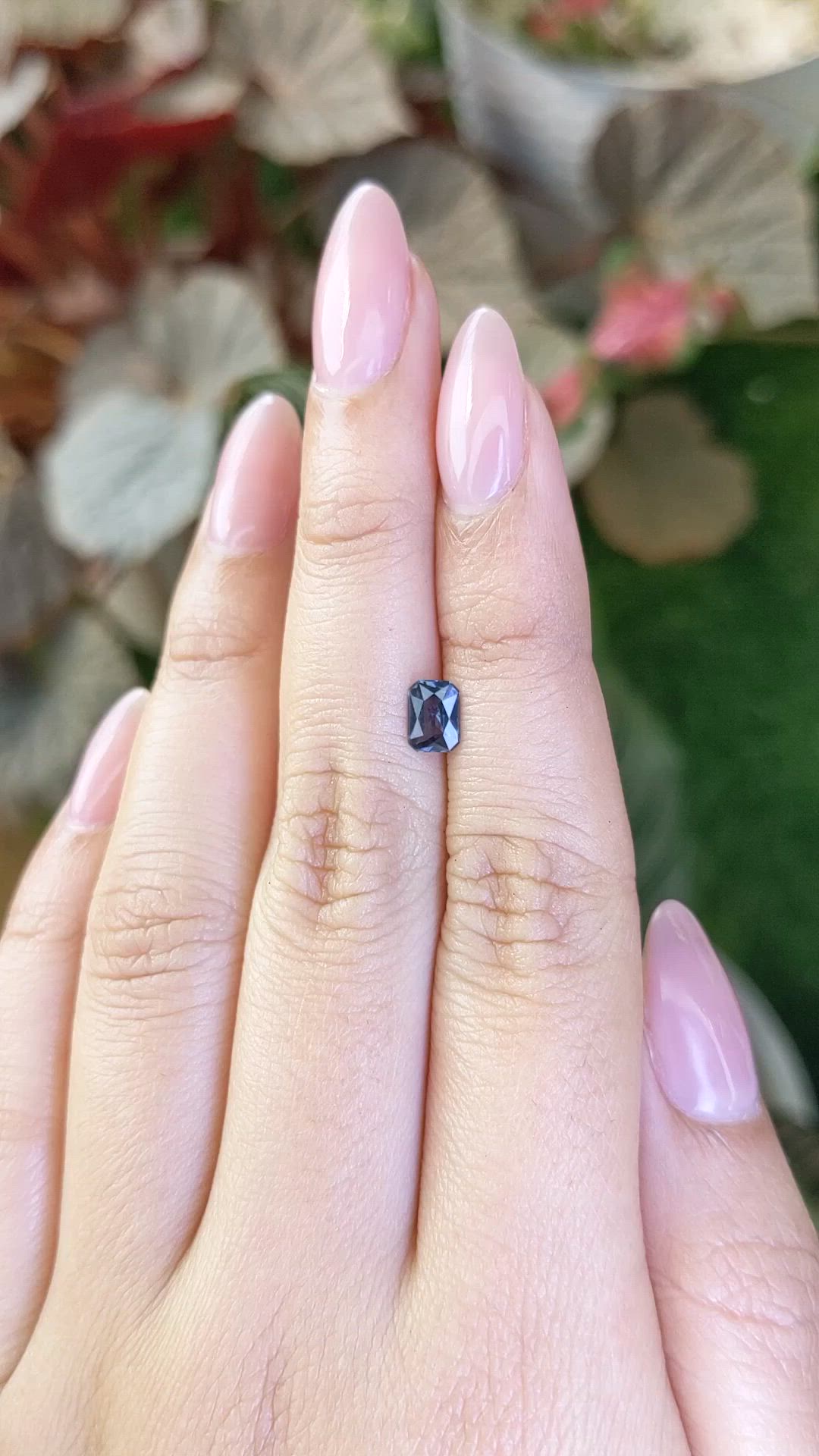0.59 Ct. Blue Spinel from Ceylon (Sri Lanka) Size Video