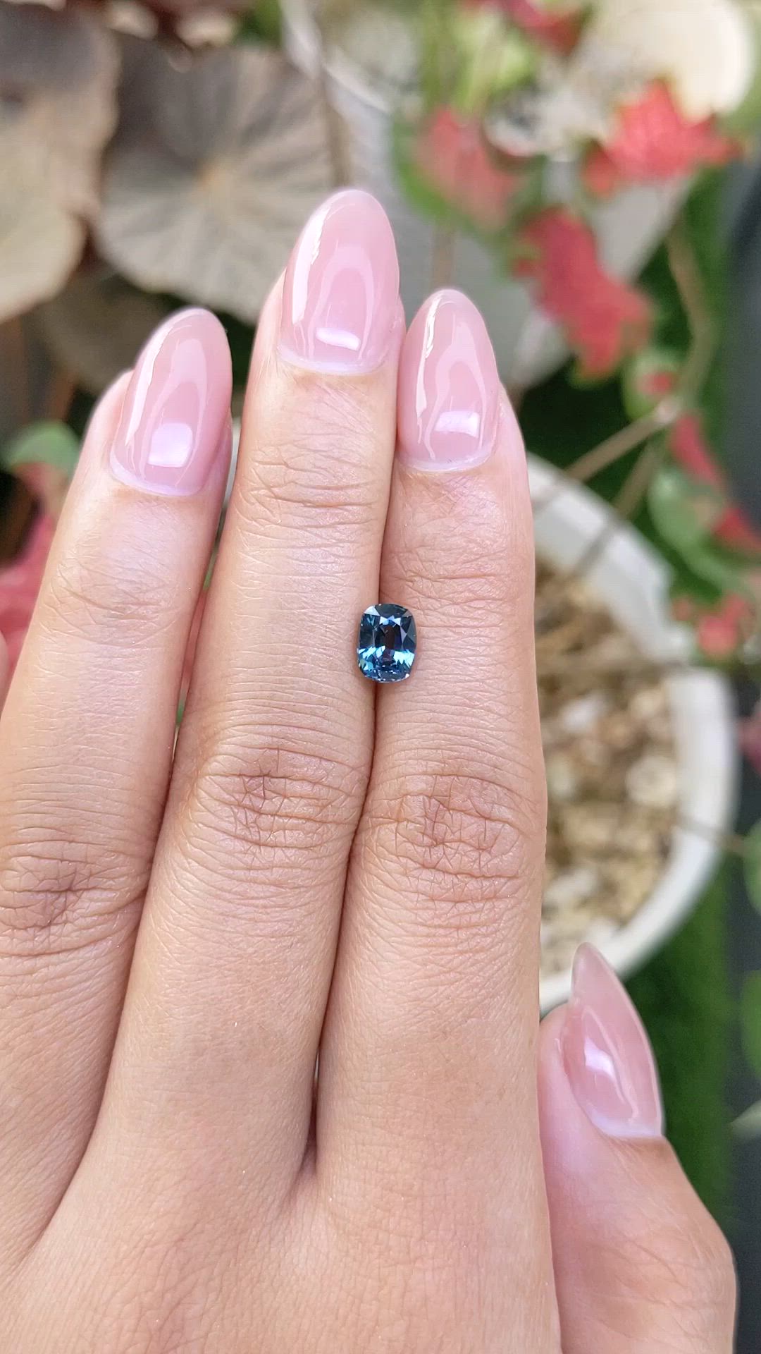 1.10 Ct. Greenish Blue Spinel from Ceylon (Sri Lanka) Size Video