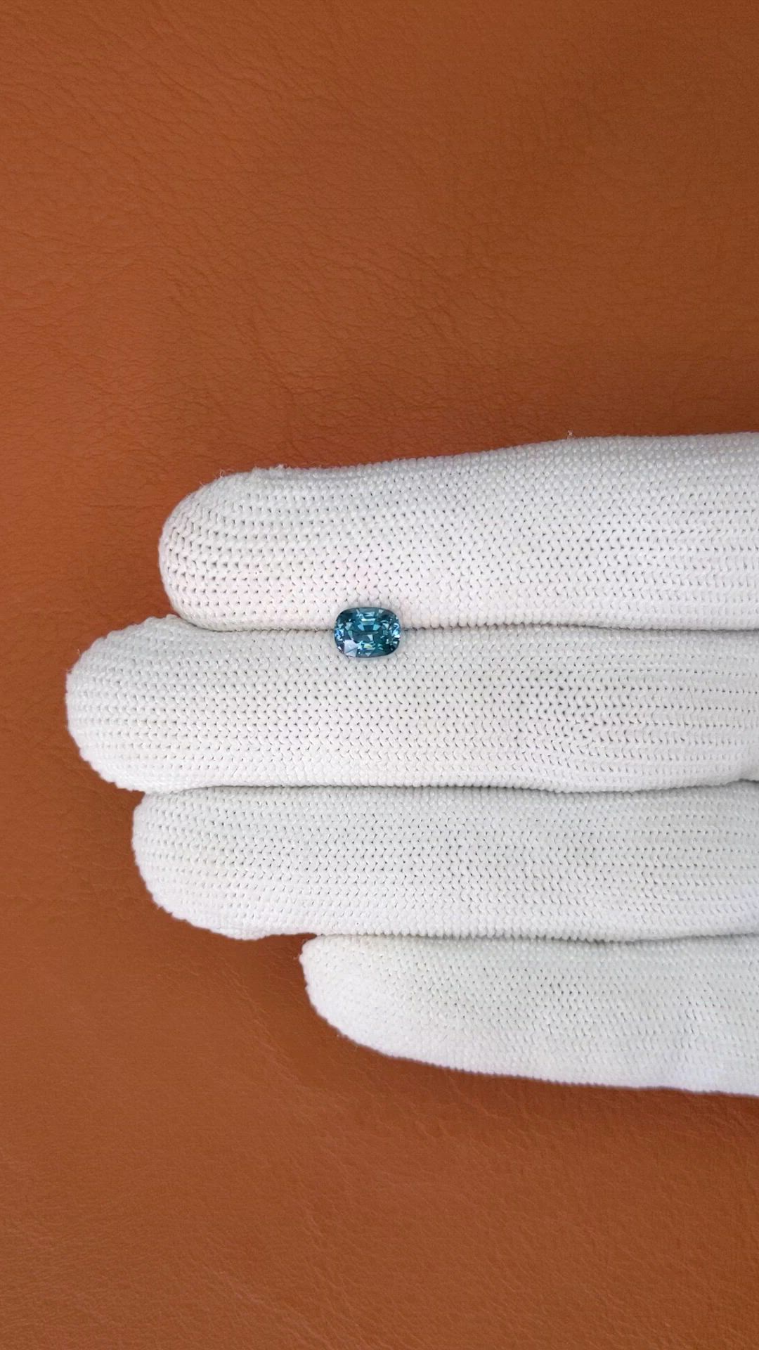 1.10 Ct. Greenish Blue Spinel from Ceylon (Sri Lanka) Size Video