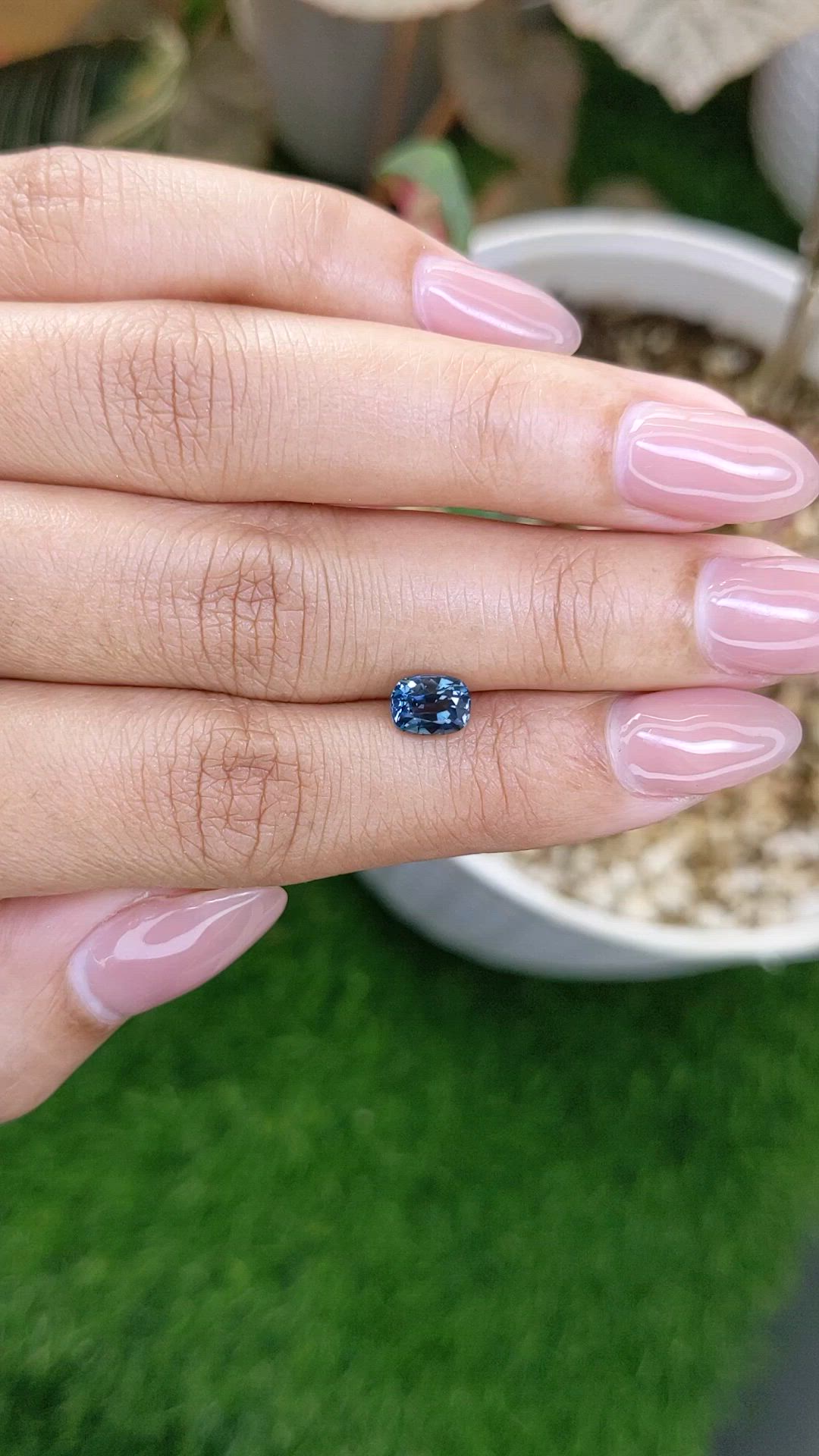1.10 Ct. Greenish Blue Spinel from Ceylon (Sri Lanka) Size Video