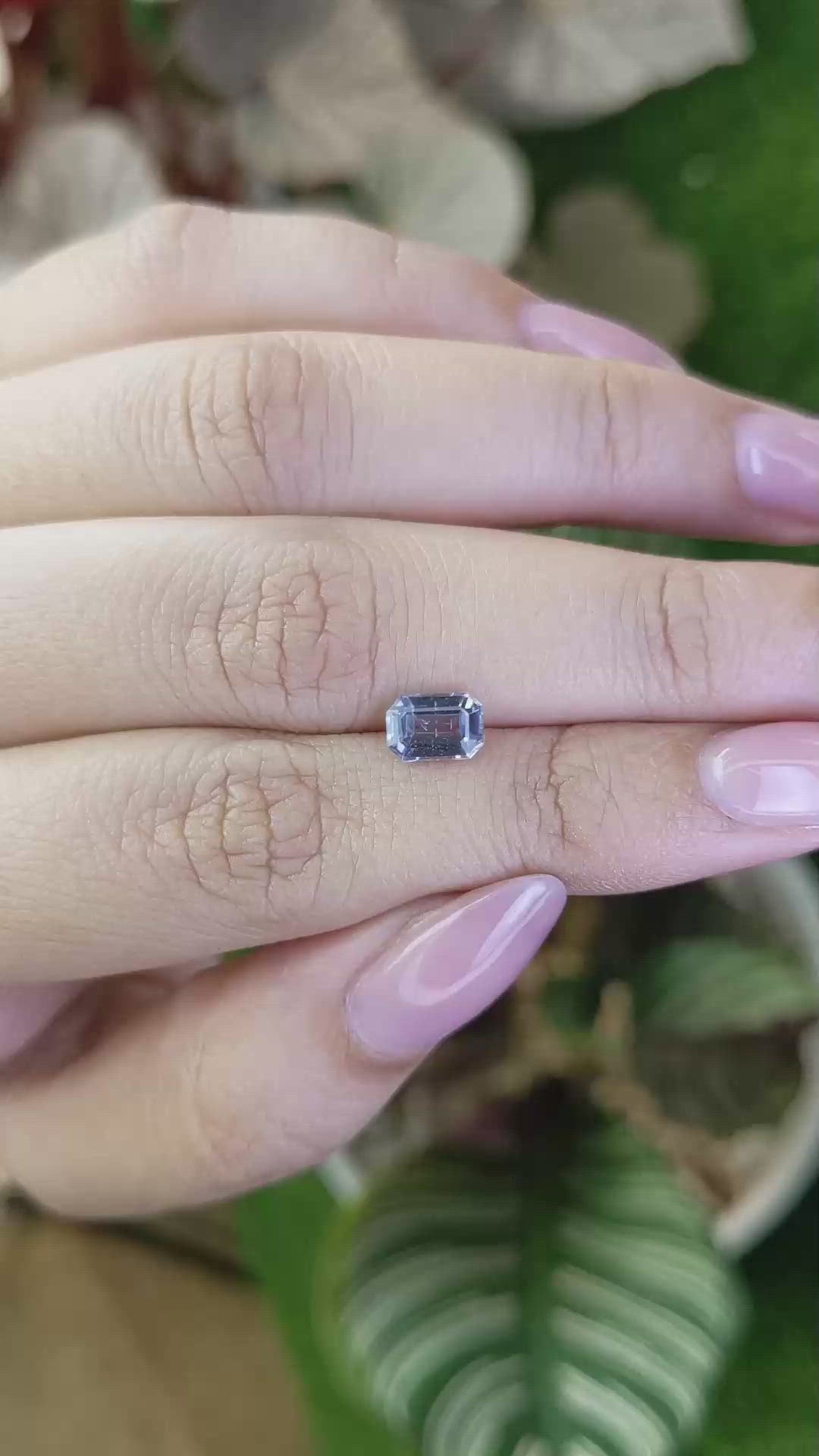 1.10 Ct. Greyish Blue Spinel from Ceylon (Sri Lanka) Size Video