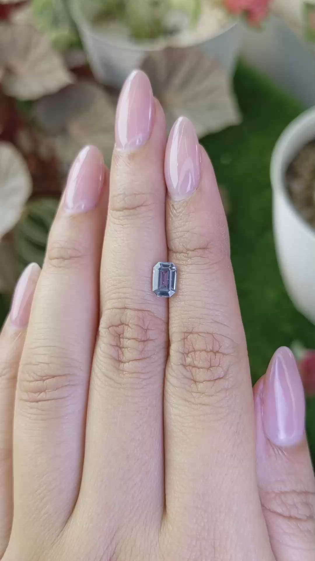 1.10 Ct. Greyish Blue Spinel from Ceylon (Sri Lanka) Size Video