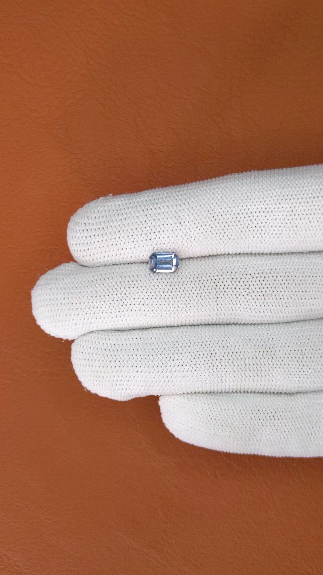 1.10 Ct. Greyish Blue Spinel from Ceylon (Sri Lanka) Size Video