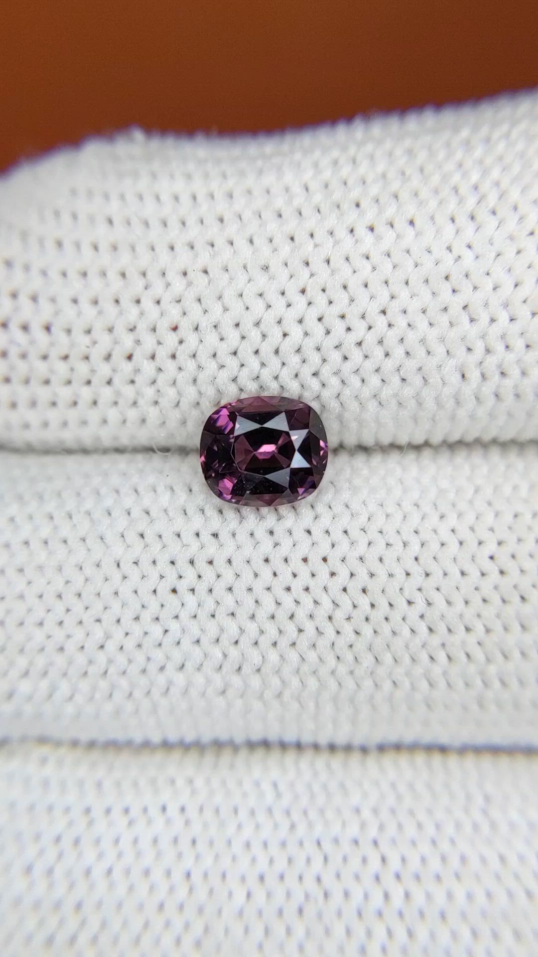 1.25 Ct. Purplish Pink Spinel from Ceylon (Sri Lanka) Size Video